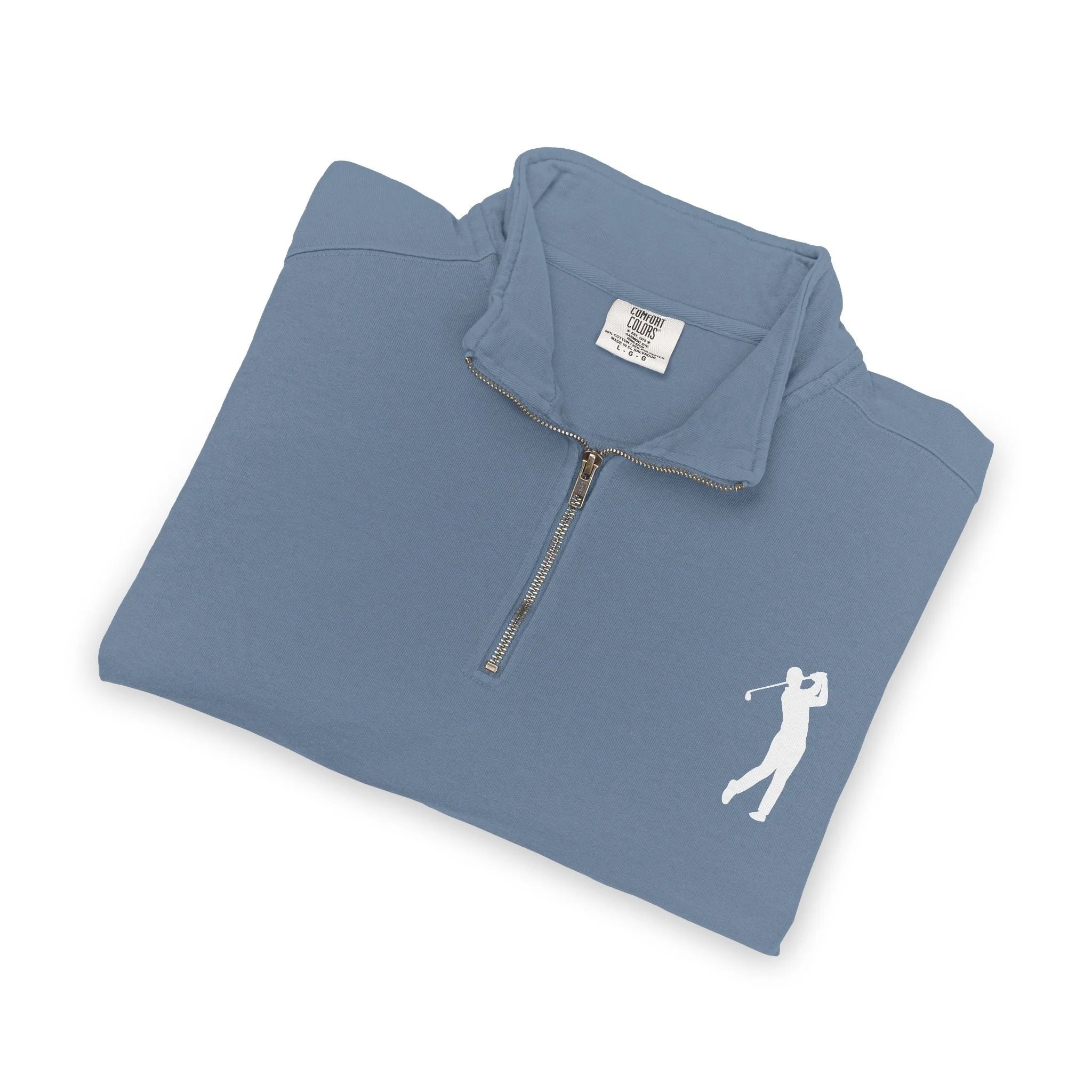 Men's Golf Quarter-Zip Comfort Colors Sweatshirt