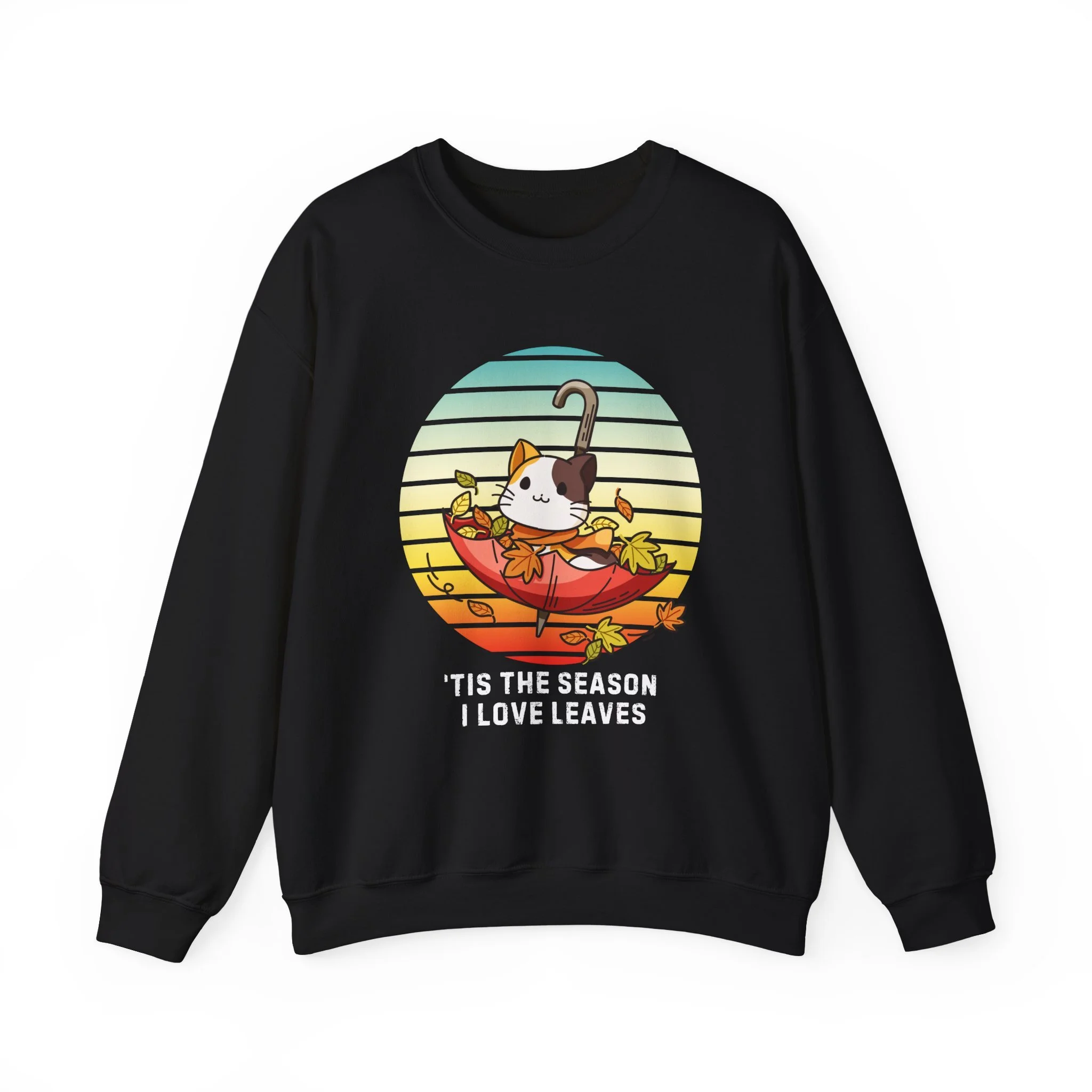 Umbrella Kitty Fall Sweatshirt, Tis the Season