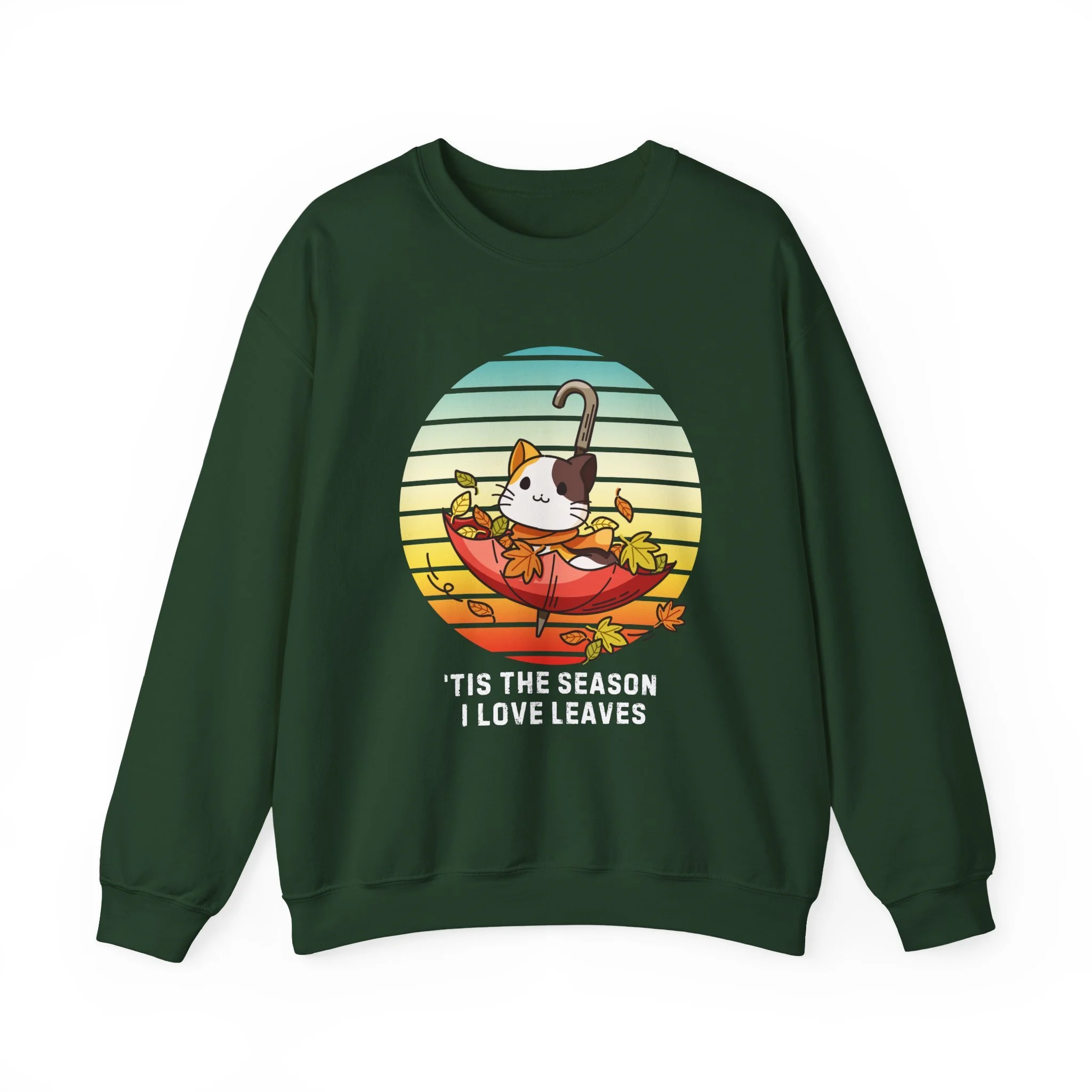 Umbrella Kitty Fall Sweatshirt, Tis the Season