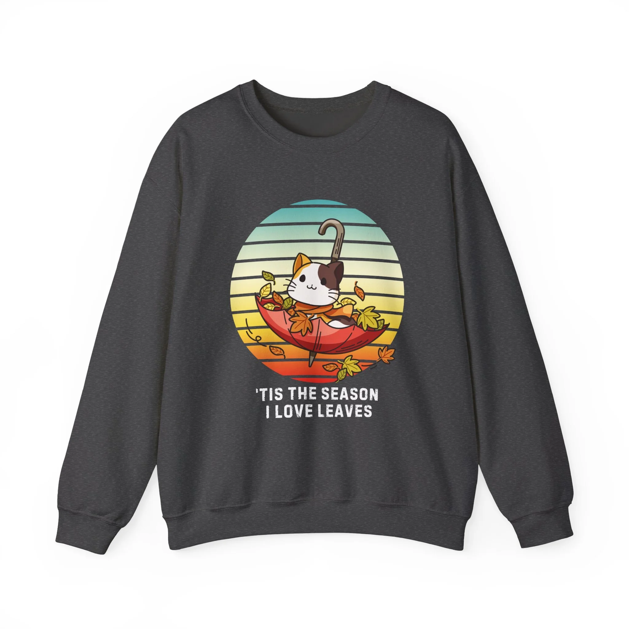 Umbrella Kitty Fall Sweatshirt, Tis the Season