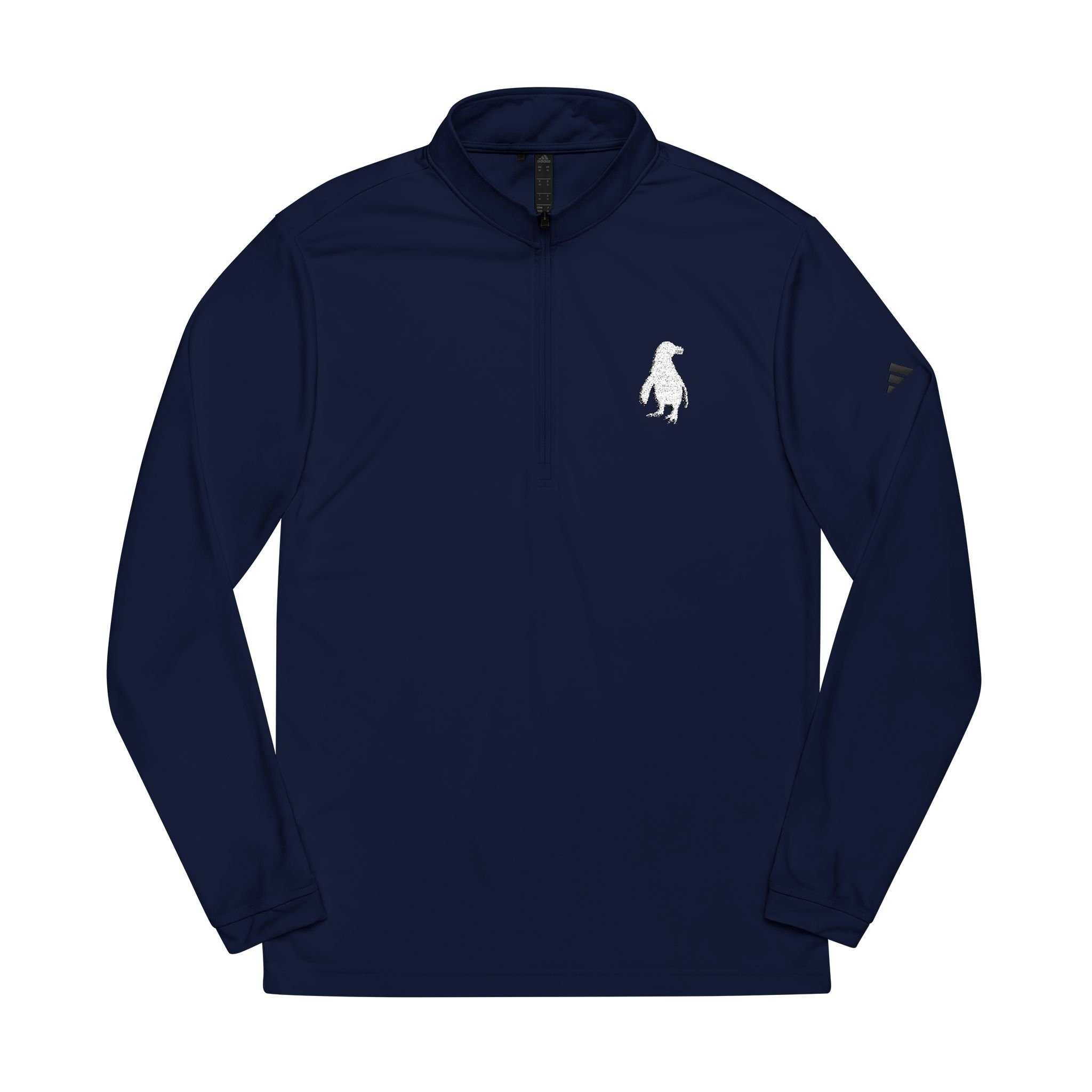 Adidas Embroidered Penguin Quarter-Zip Pullover