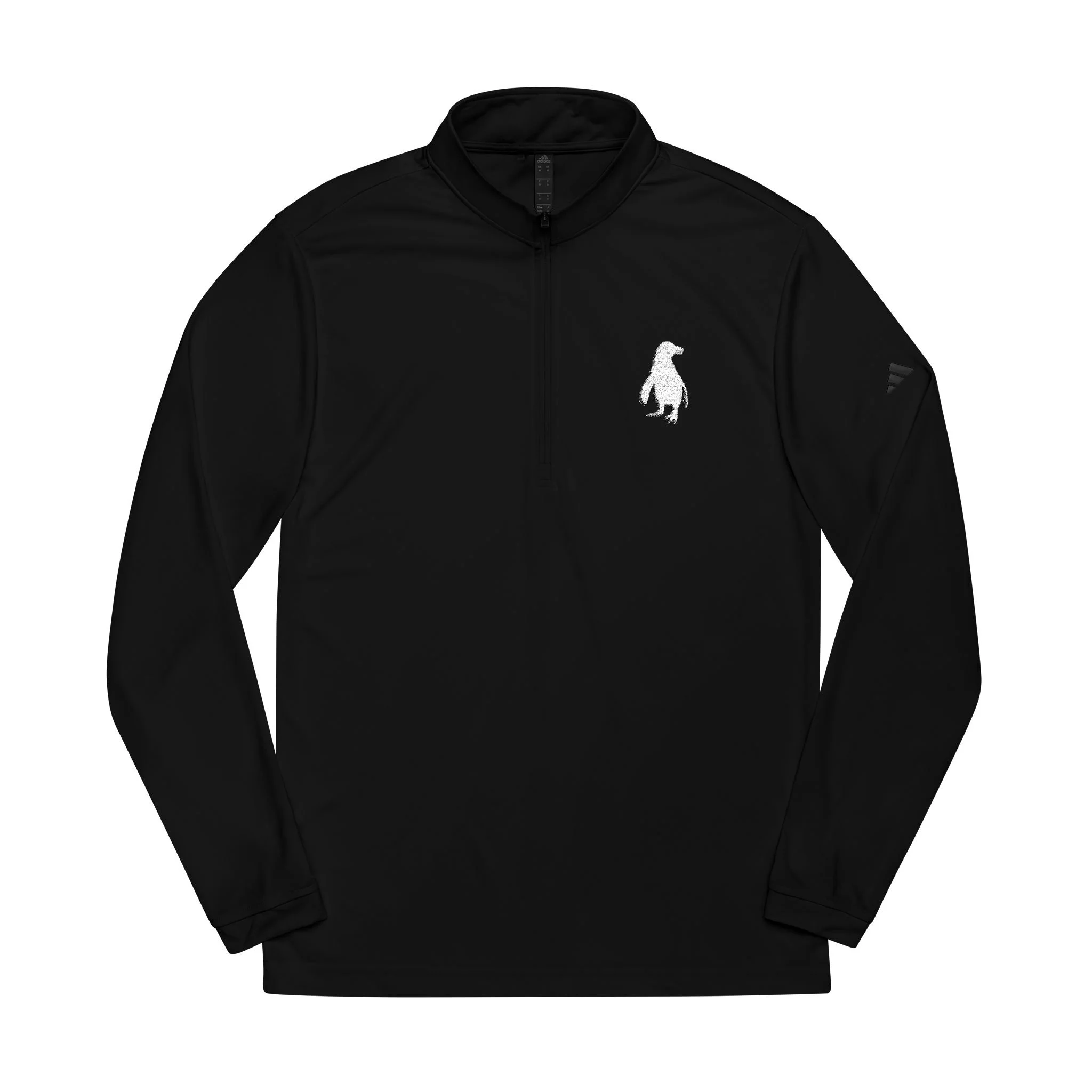 Adidas Embroidered Penguin Quarter-Zip Pullover