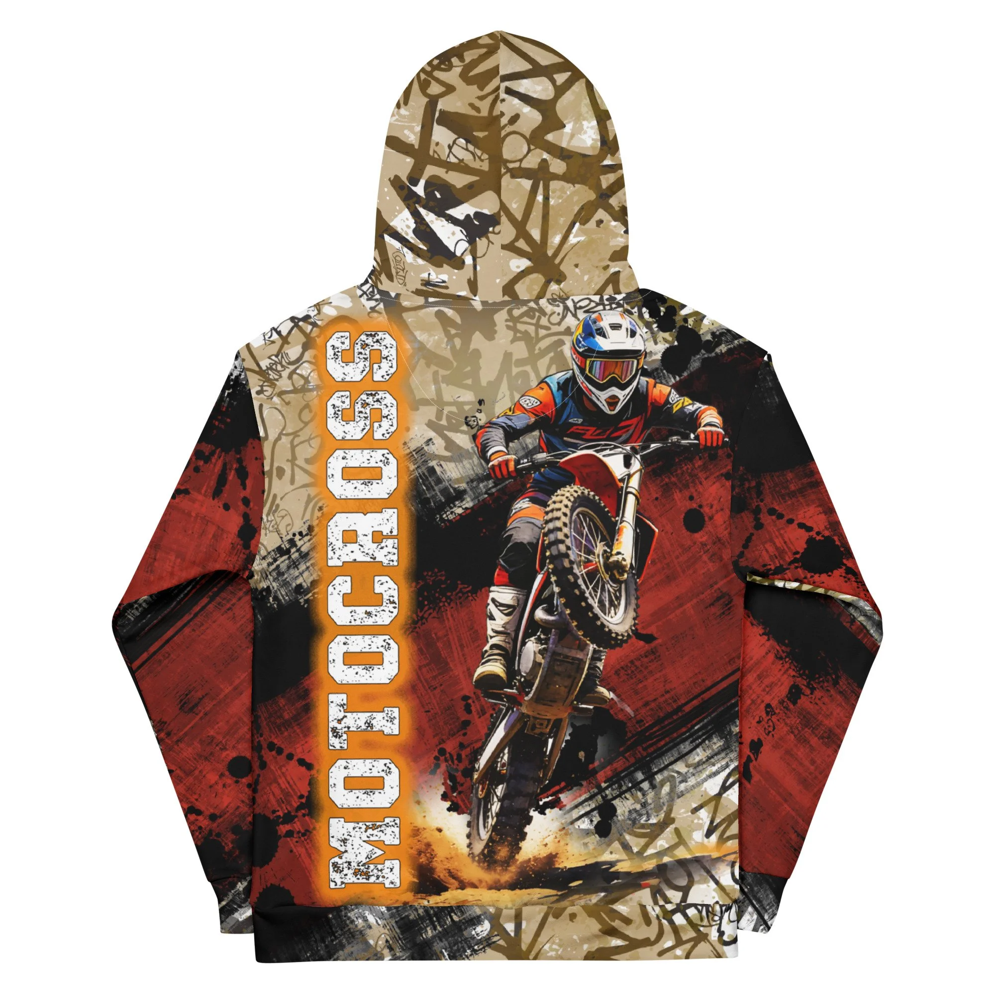 MOTOCROSS Graffiti Grunge Hoodie