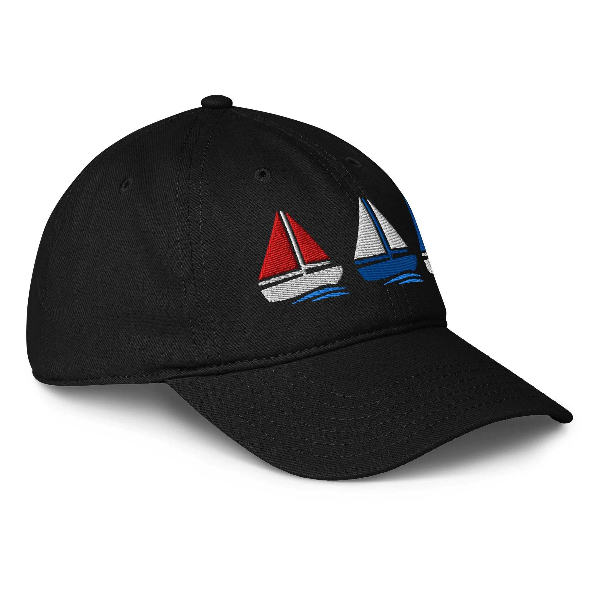 Embroidered Low-profile Sailboat Cap