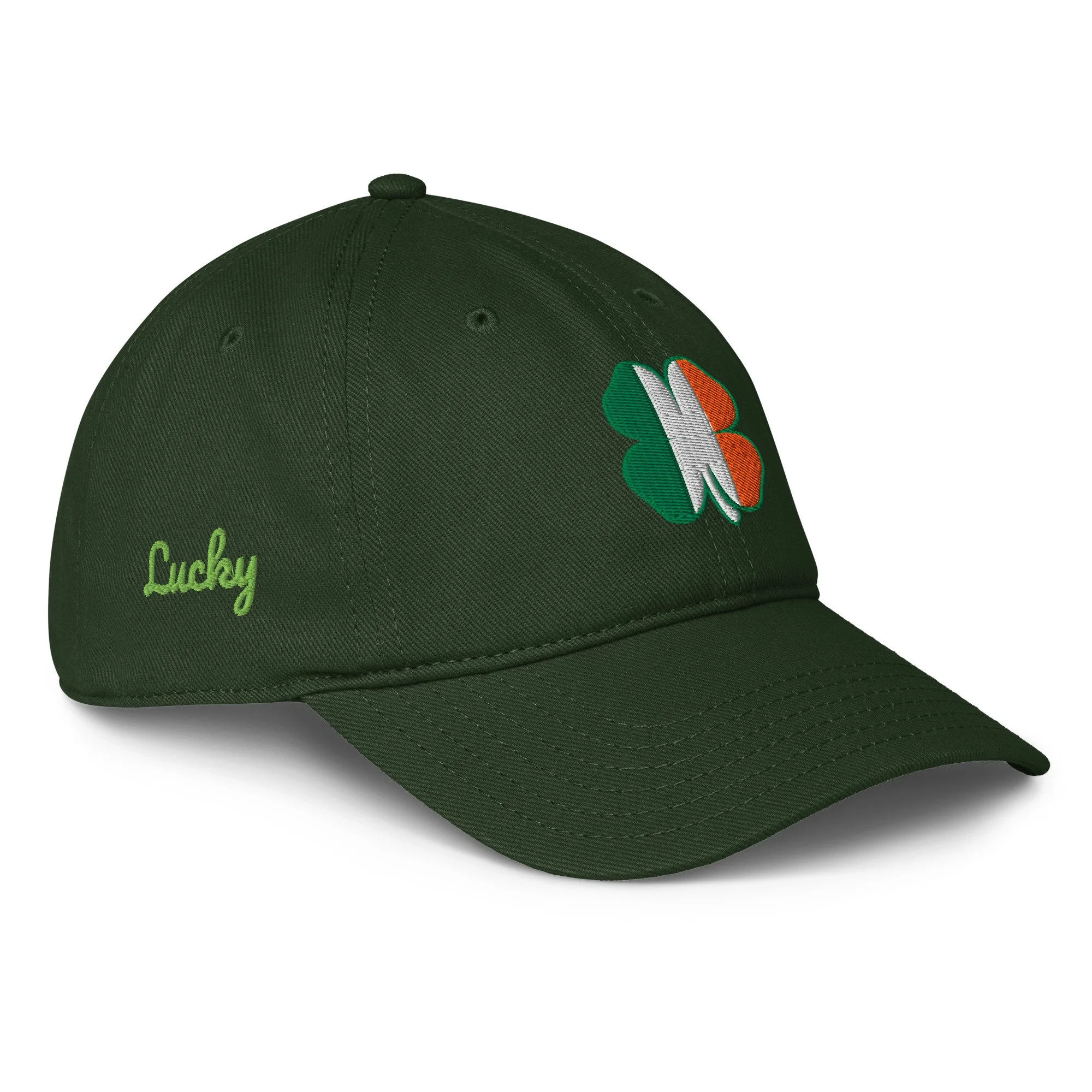 Lucky Irish Shamrock Low-profile Cap