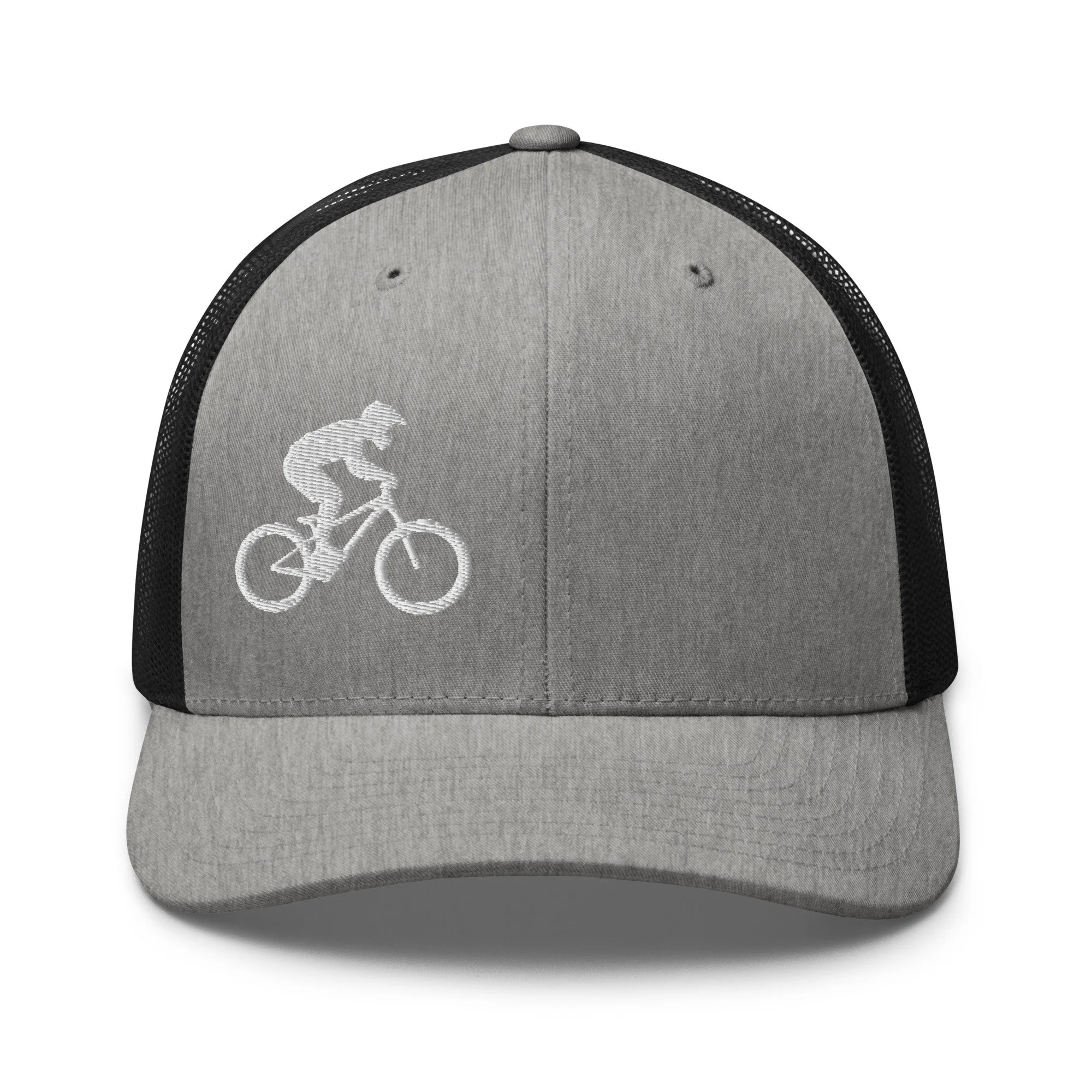 Embroidered Mountain Biker Retro Trucker Hat
