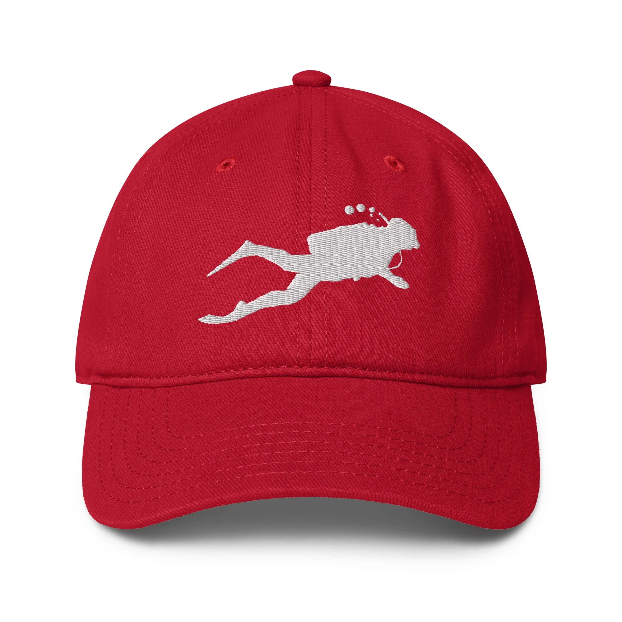 Embroidered Scuba Diver Cap