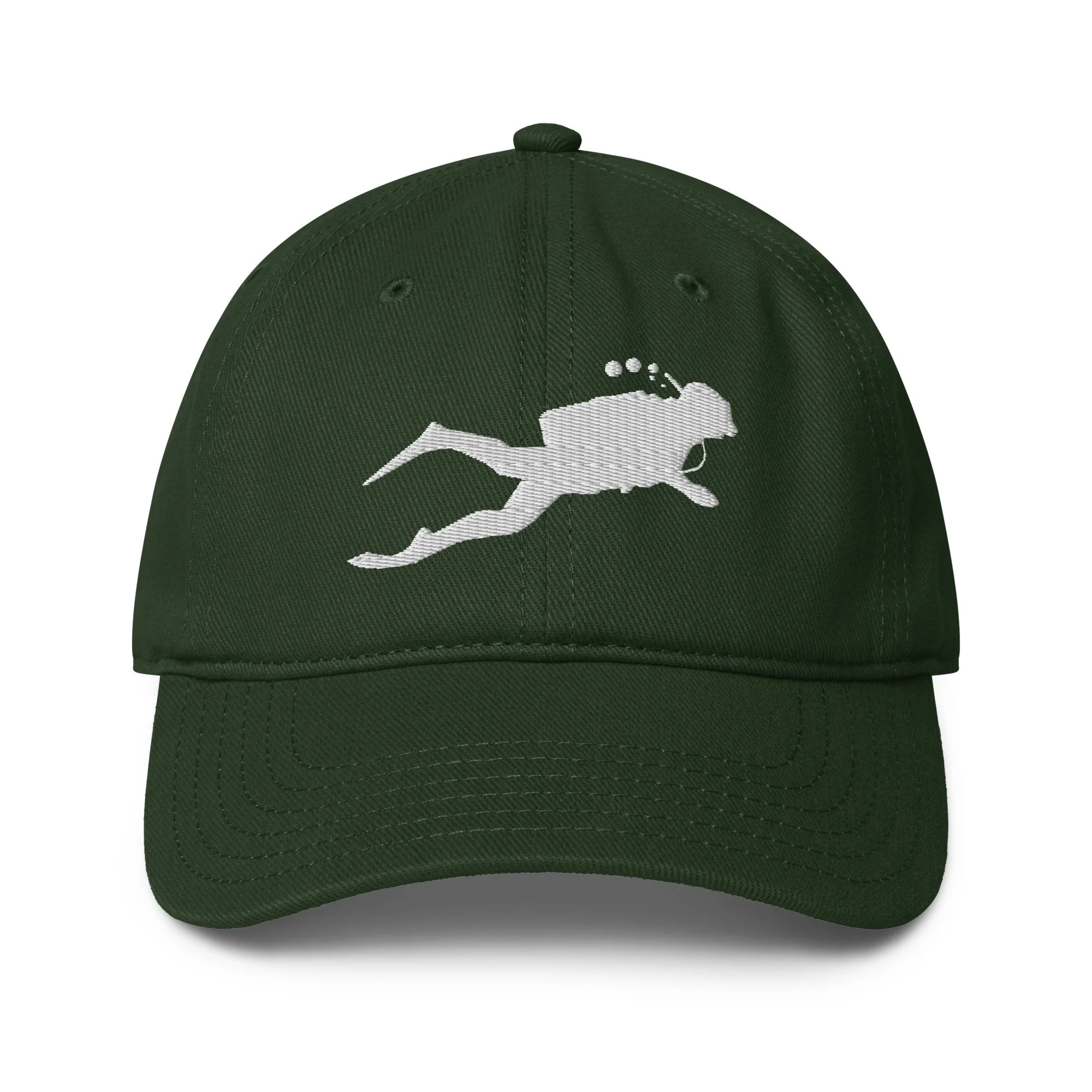 Embroidered Scuba Diver Cap