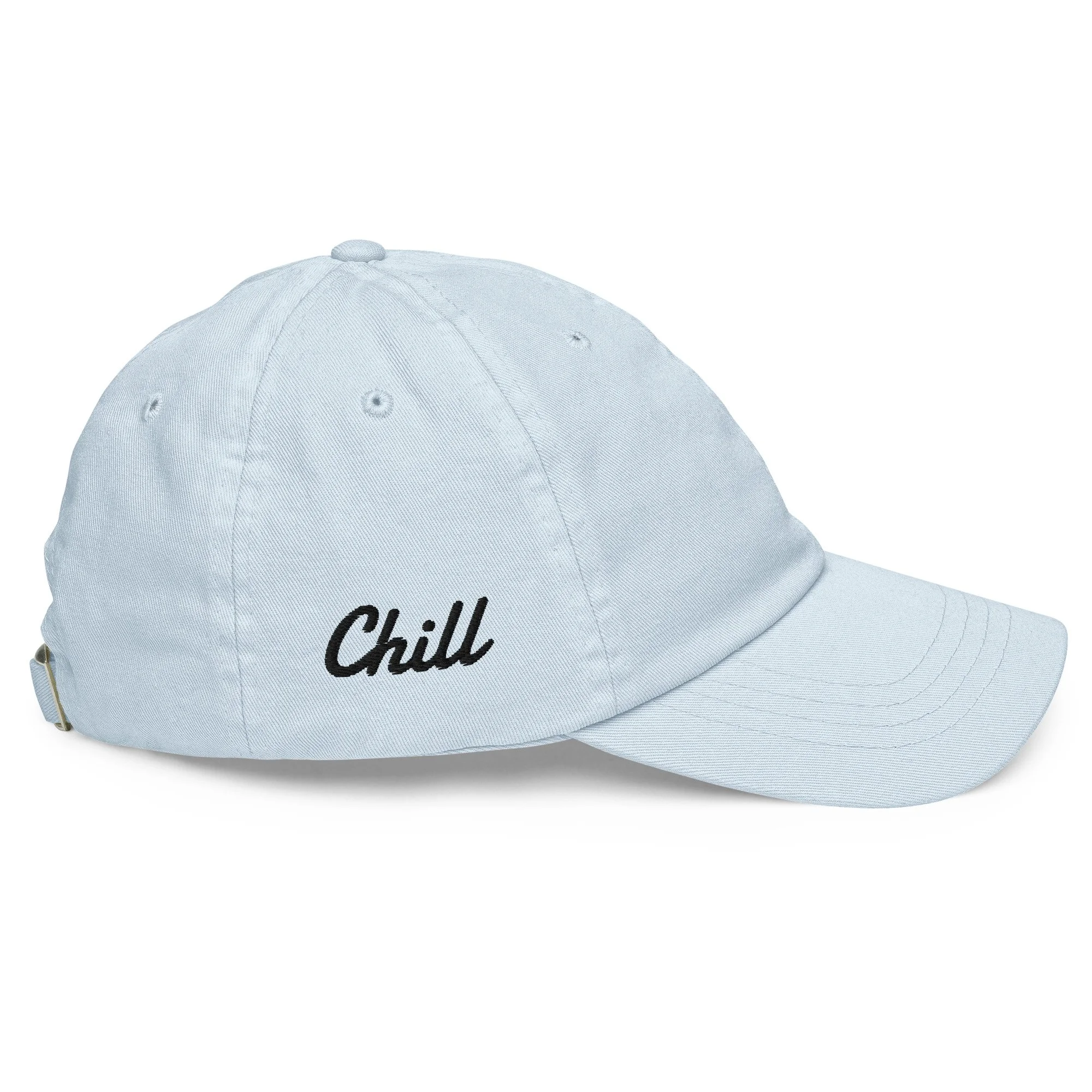 Embroidered Pink Flamingo Chill Pastel Cap