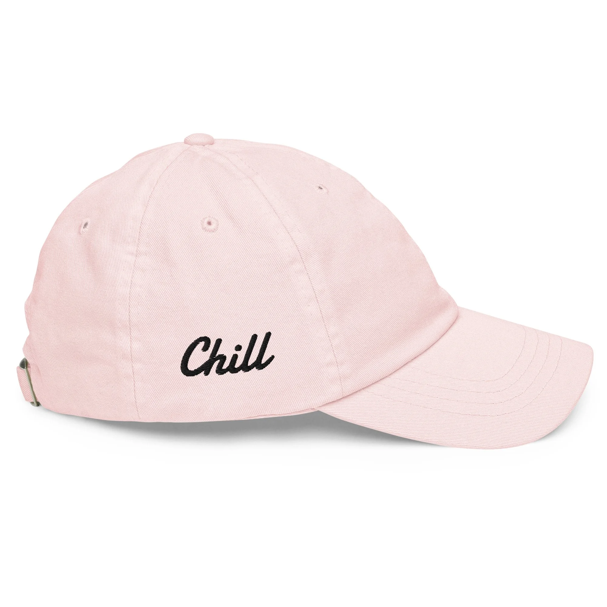 Embroidered Pink Flamingo Chill Pastel Cap