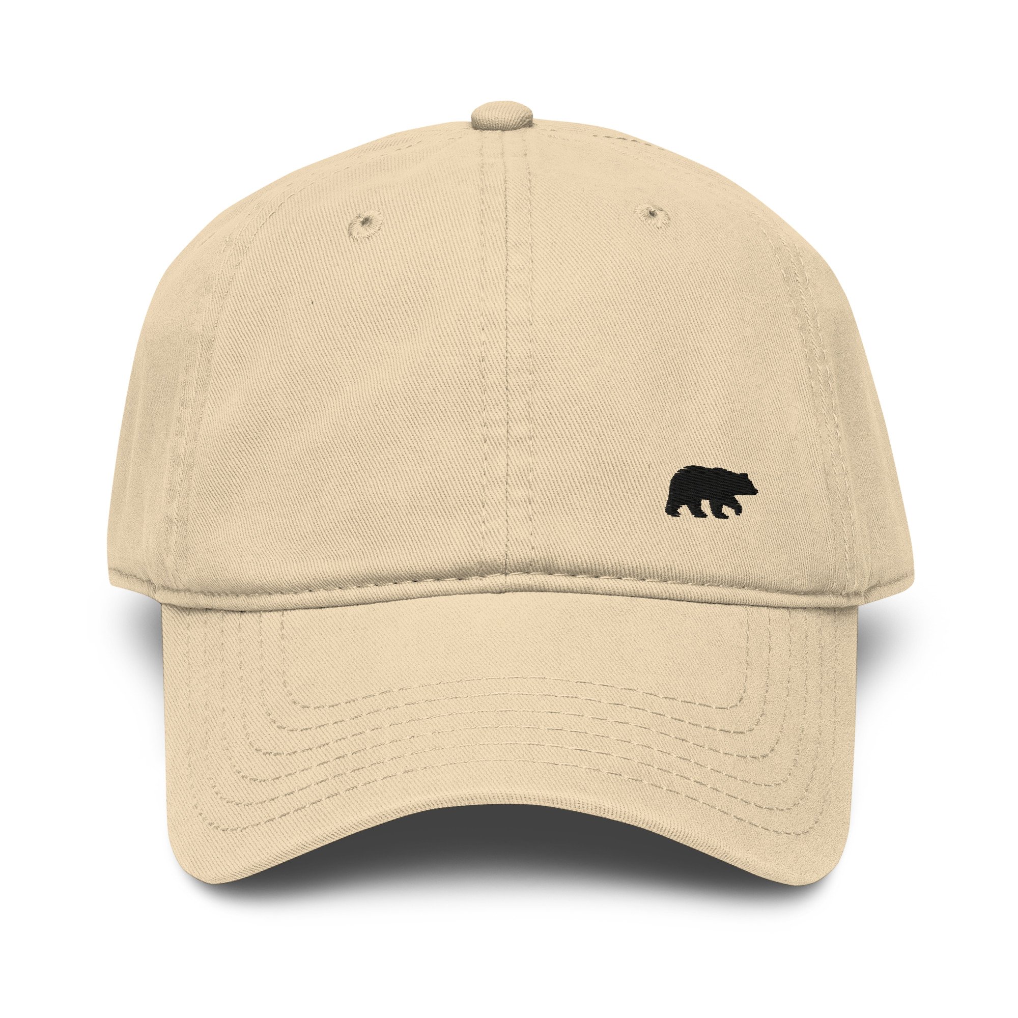Little Black Bear Garment-Washed Cap