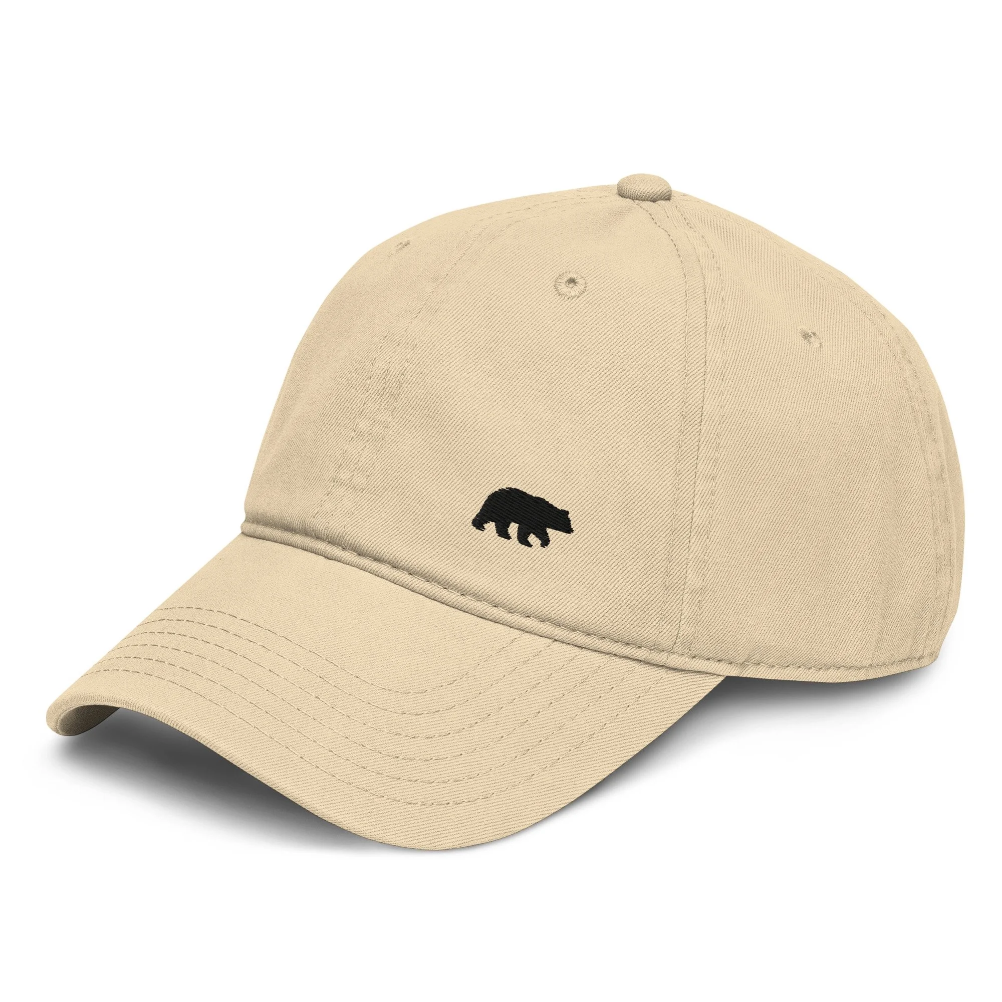 Little Black Bear Garment-Washed Cap