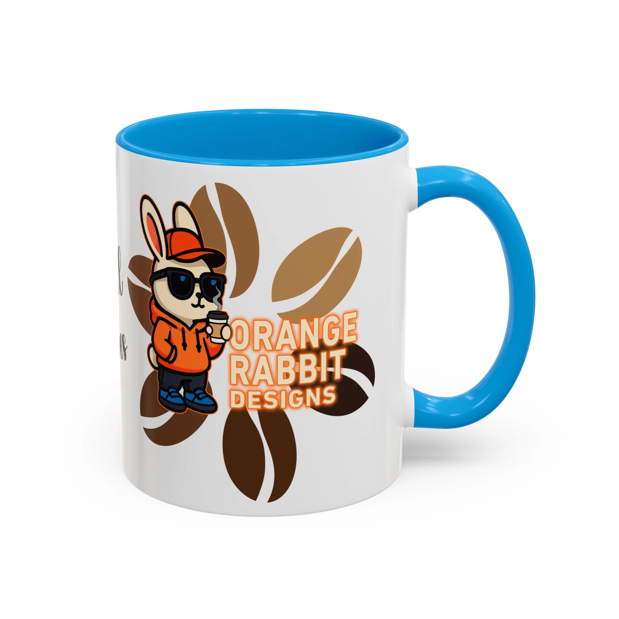 Orange Rabbit Chill Vibes Colorful Mug 11oz