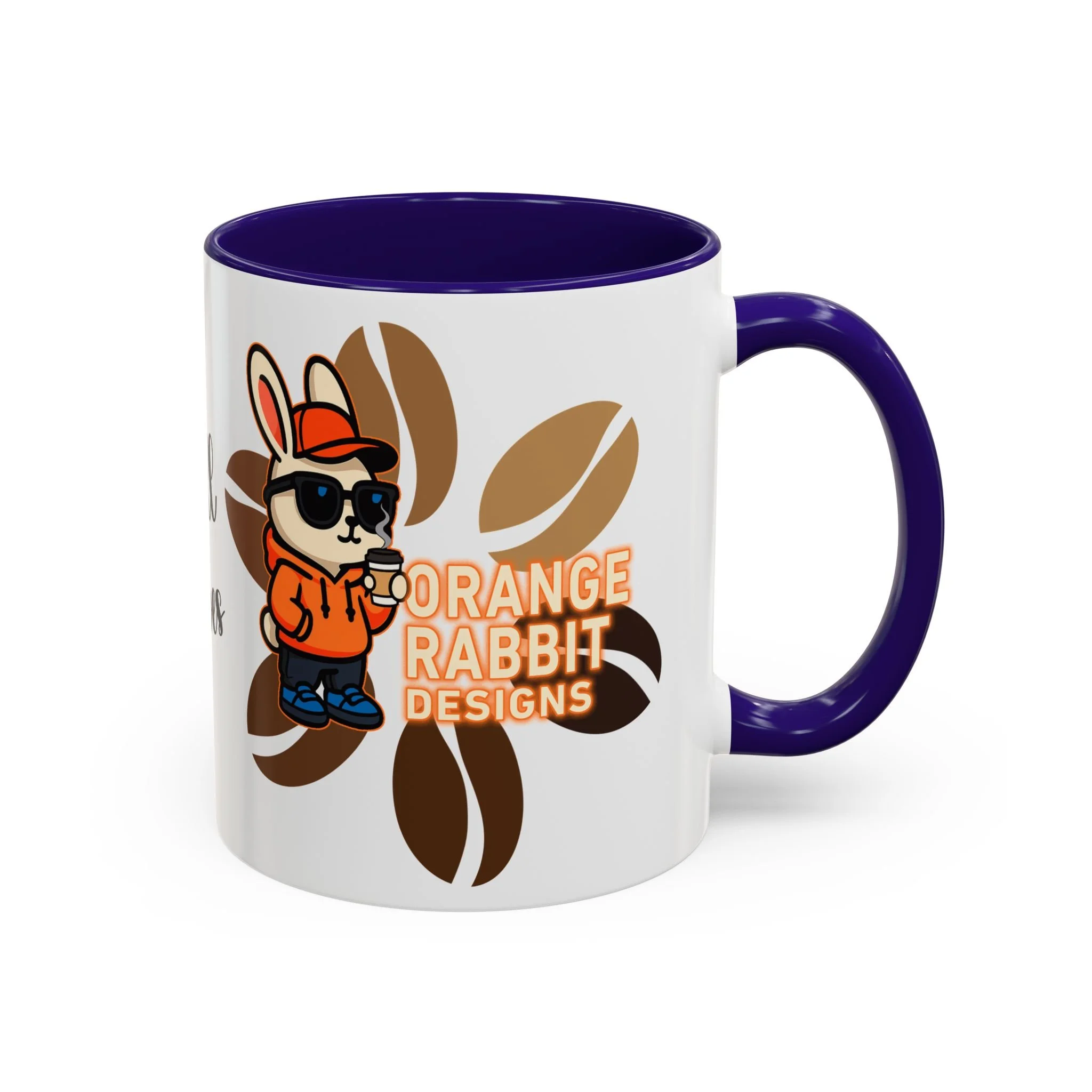 Orange Rabbit Chill Vibes Colorful Mug 11oz