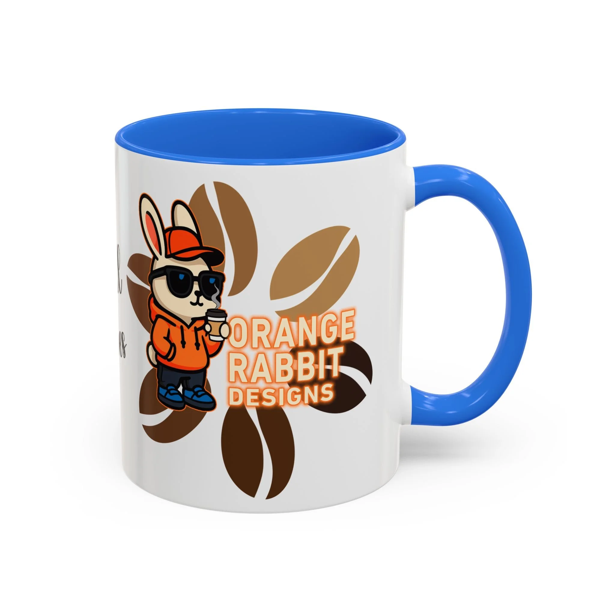 Orange Rabbit Chill Vibes Colorful Mug 11oz