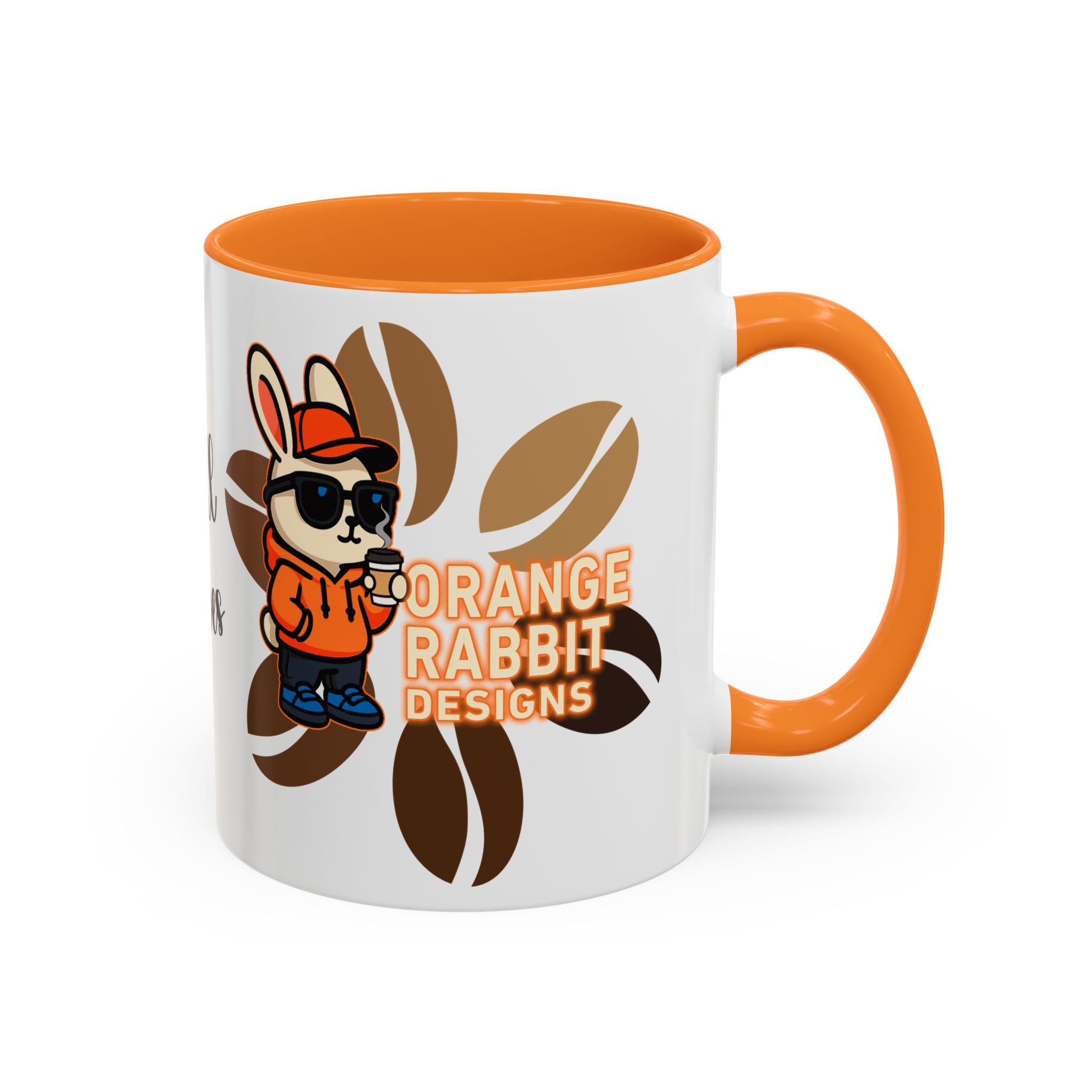 Orange Rabbit Chill Vibes Colorful Mug 11oz