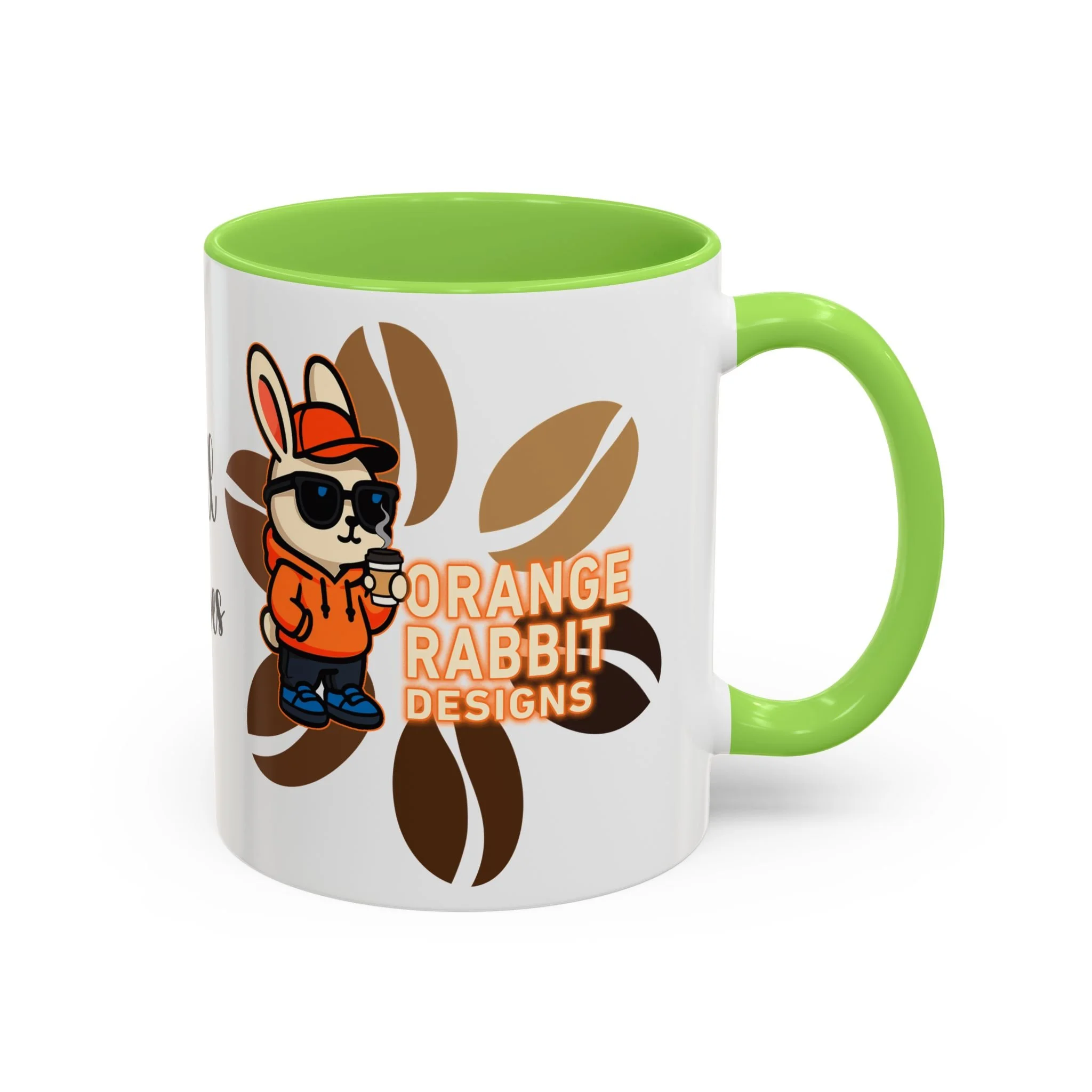 Orange Rabbit Chill Vibes Colorful Mug 11oz