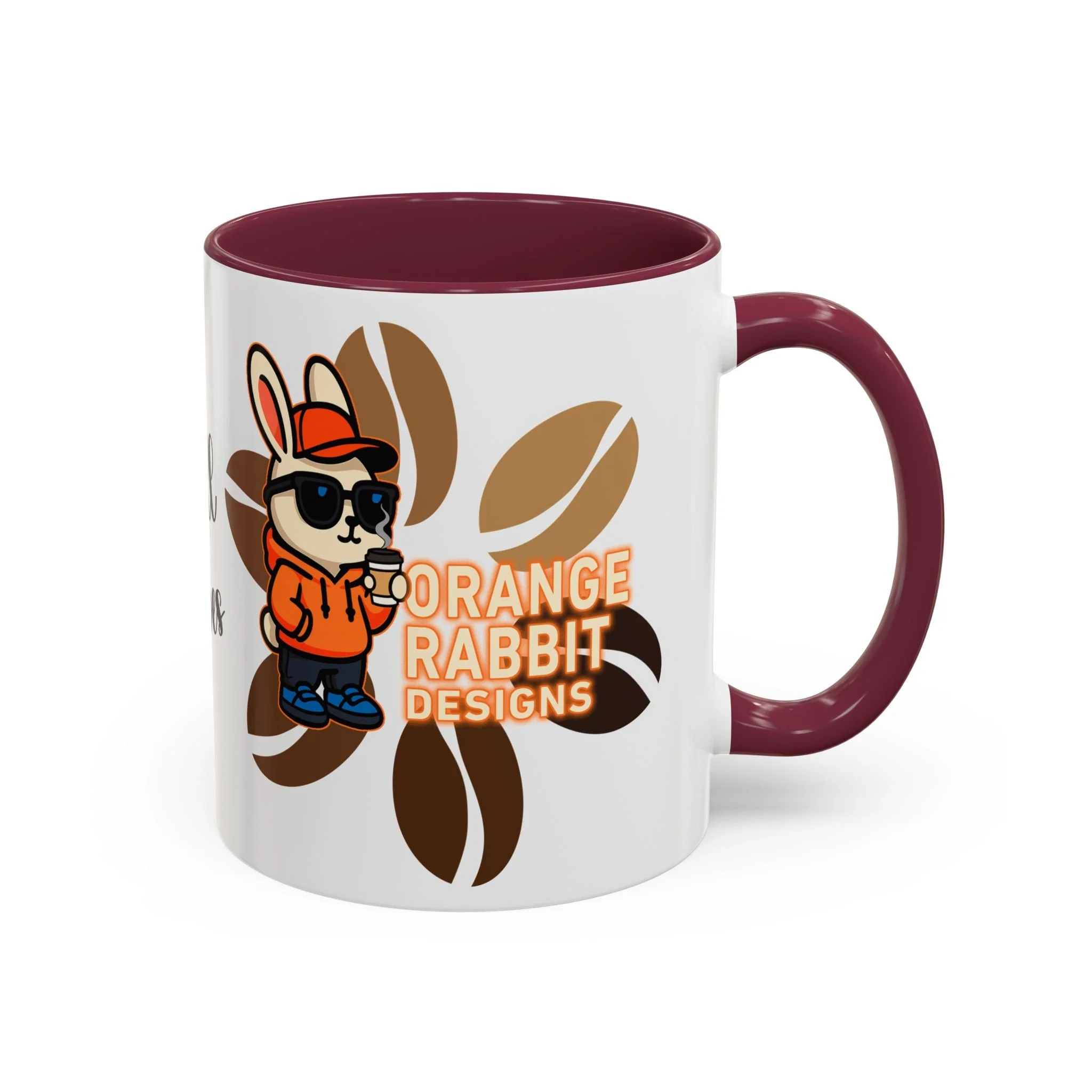 Orange Rabbit Chill Vibes Colorful Mug 11oz
