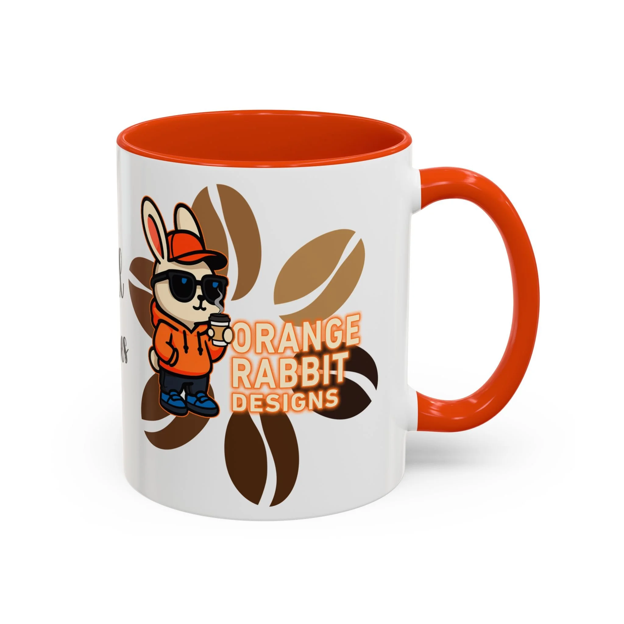 Orange Rabbit Chill Vibes Colorful Mug 11oz