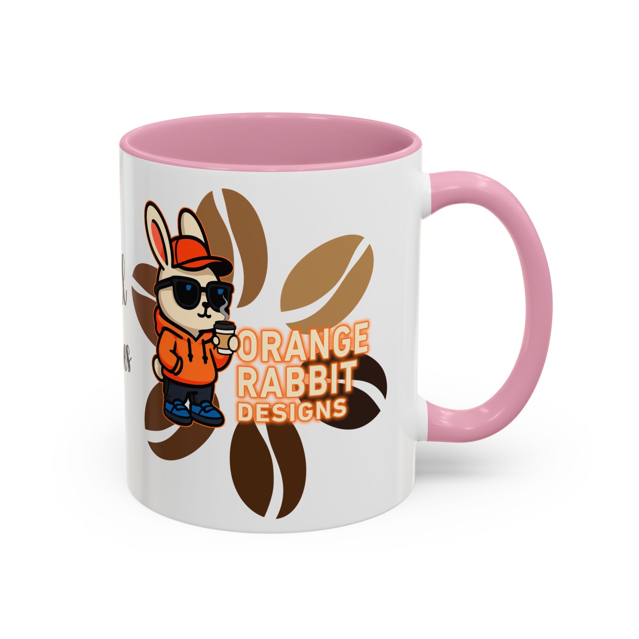 Orange Rabbit Chill Vibes Colorful Mug 11oz