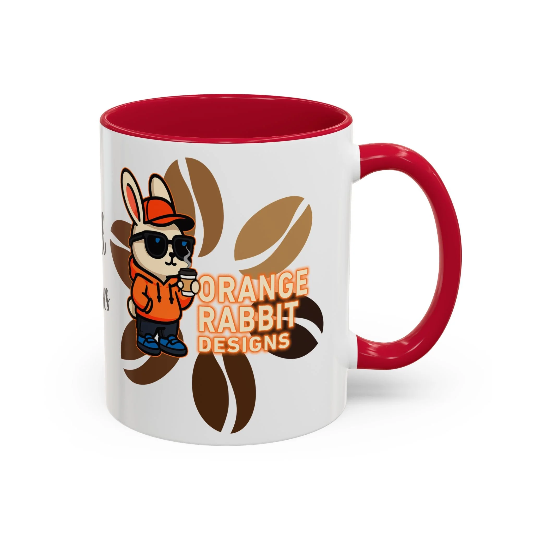 Orange Rabbit Chill Vibes Colorful Mug 11oz