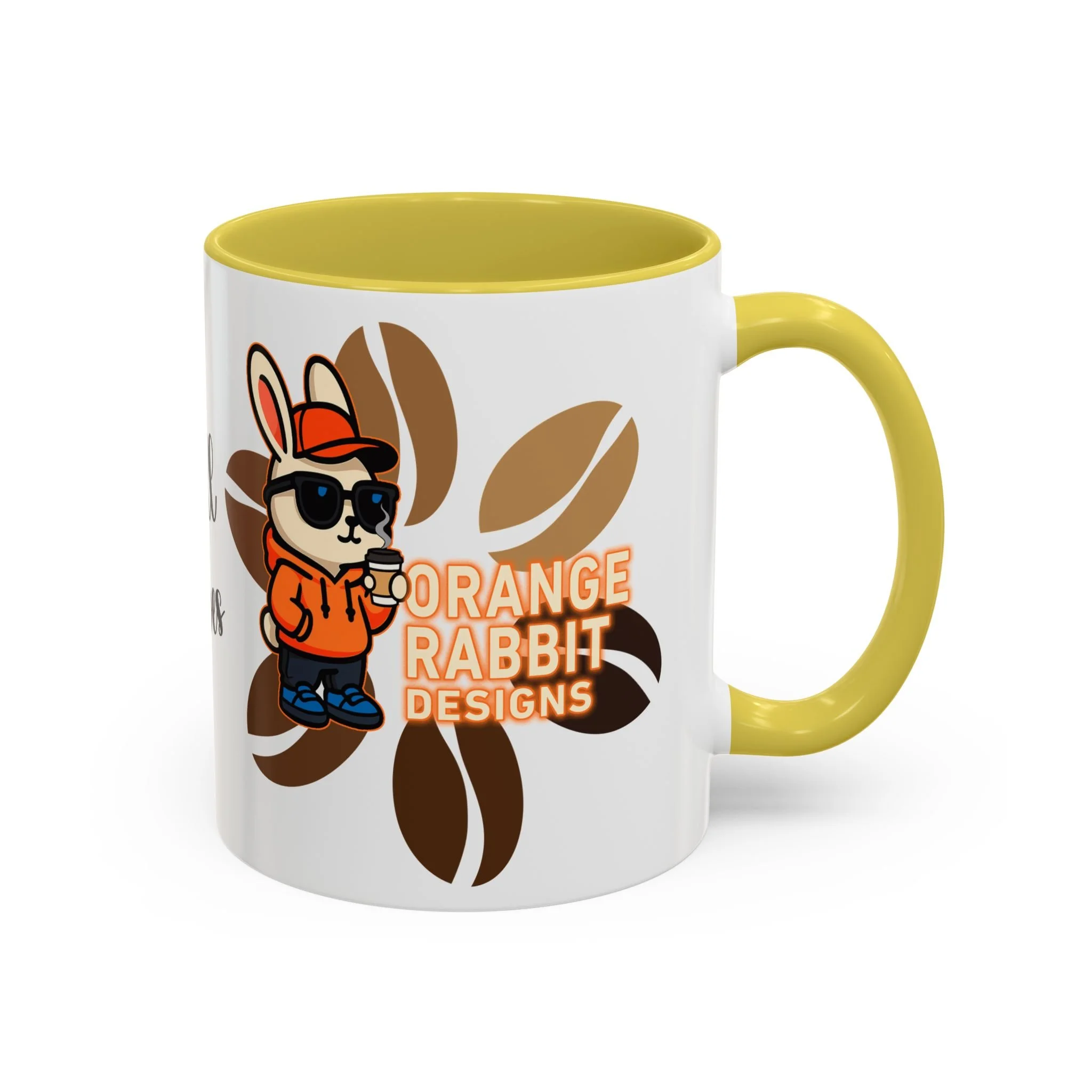 Orange Rabbit Chill Vibes Colorful Mug 11oz