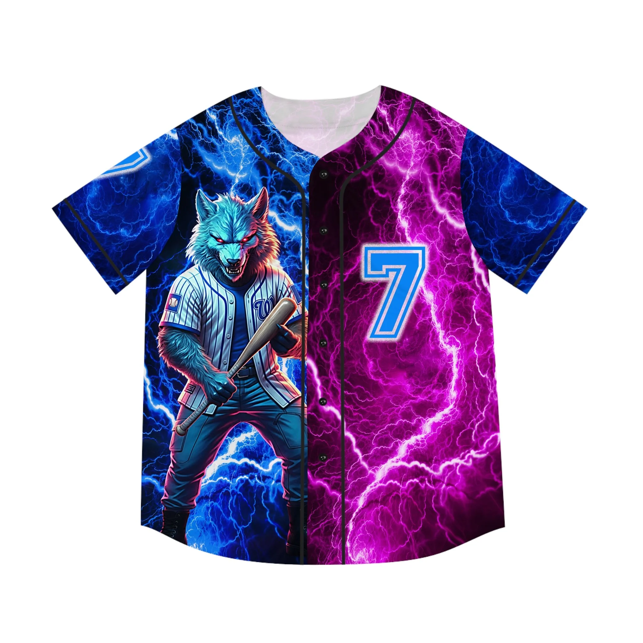 Werewolf Baseball Jersey Lucky Number 7