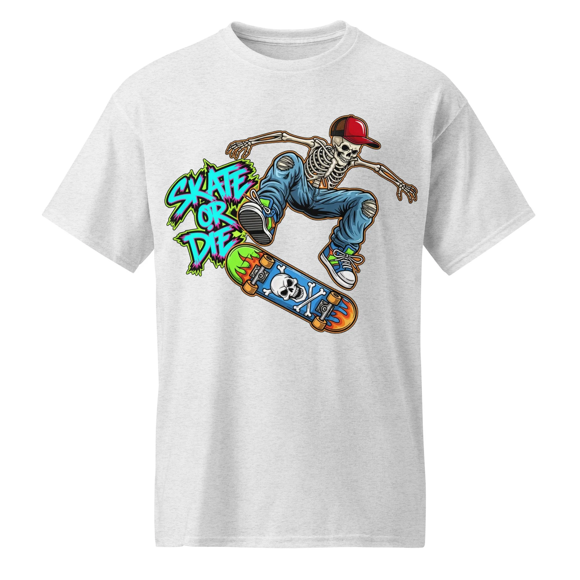 Skate or Die Skeleton Dude DryBlend® T-Shirt