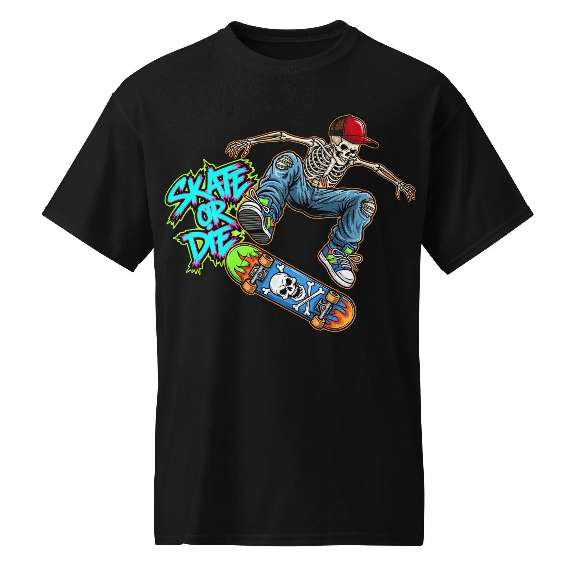 Skate or Die Skeleton Dude DryBlend® T-Shirt