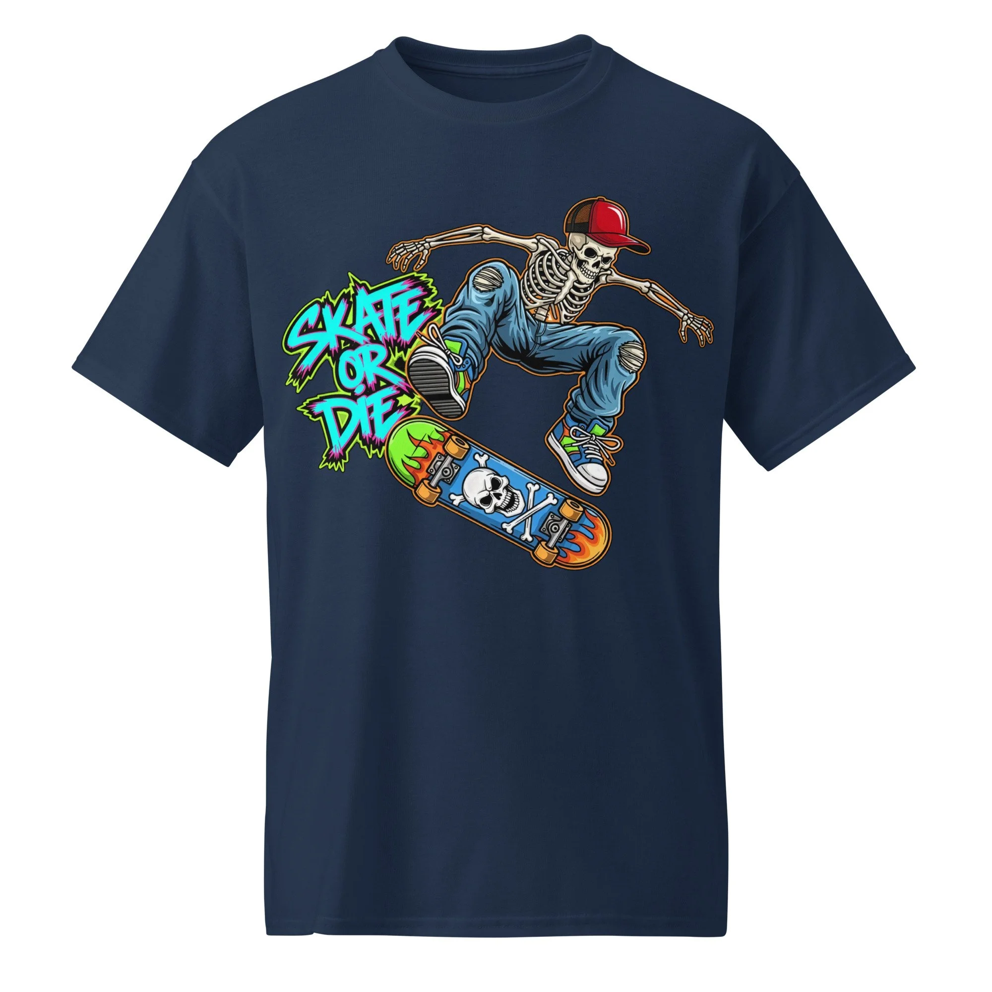 Skate or Die Skeleton Dude DryBlend® T-Shirt