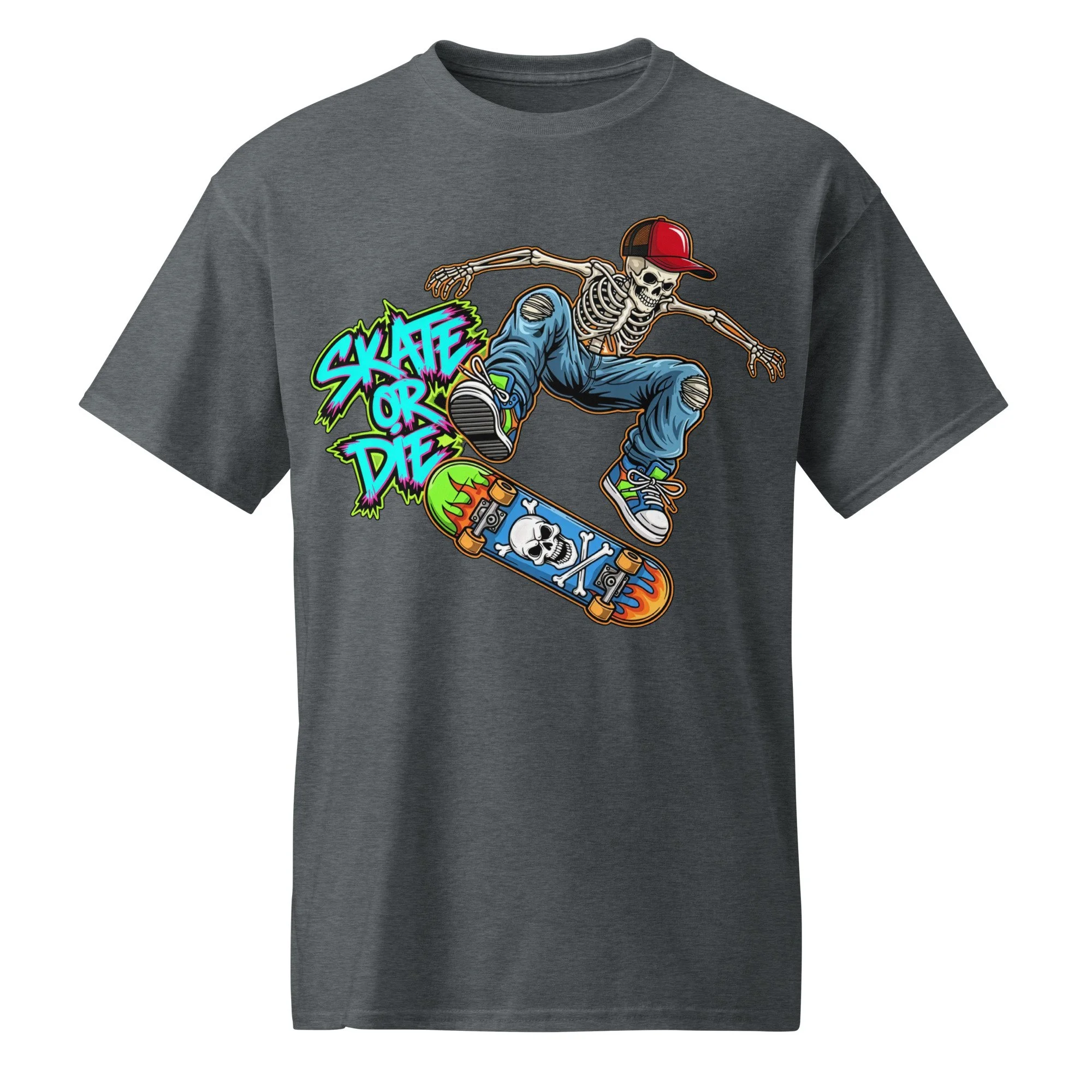 Skate or Die Skeleton Dude DryBlend® T-Shirt