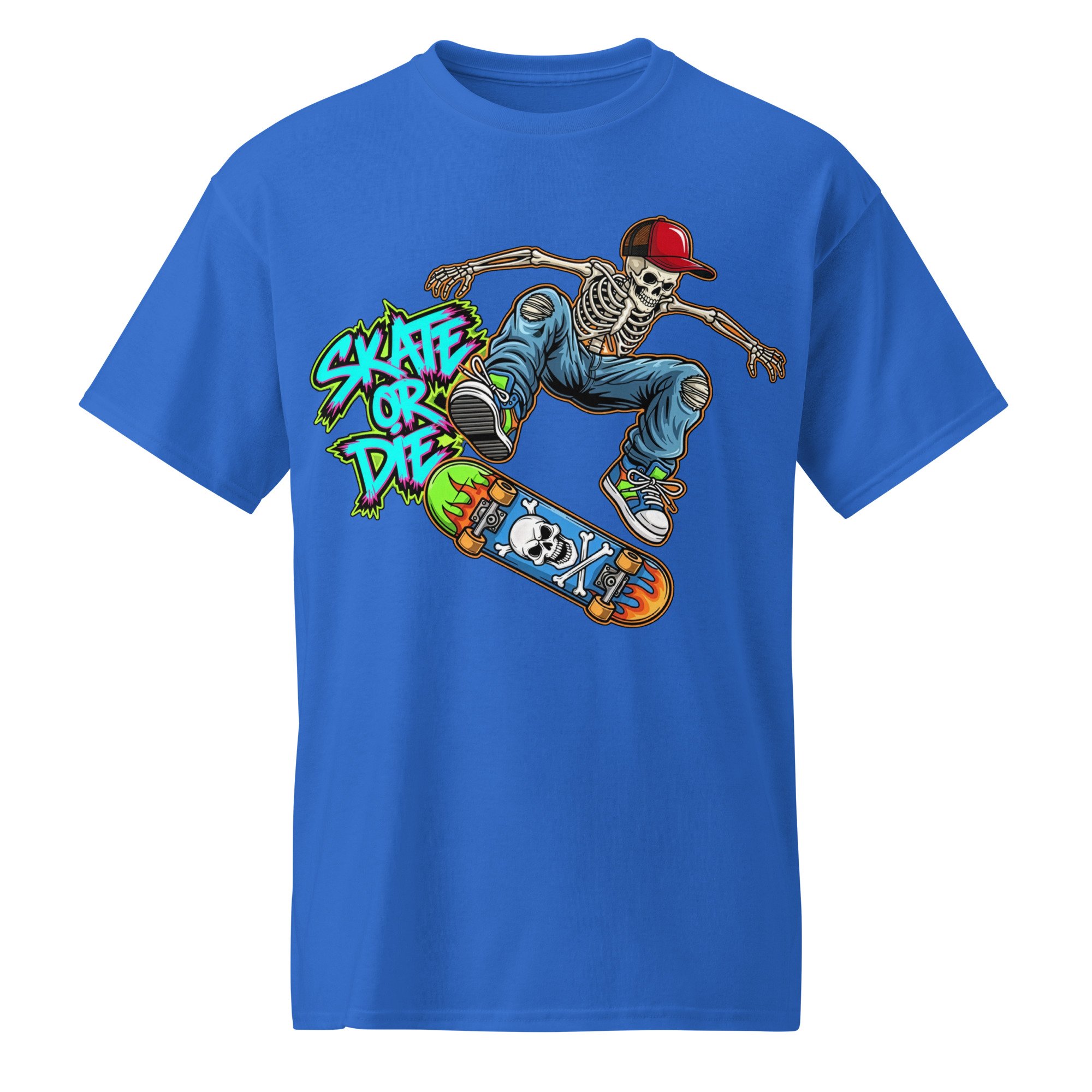 Skate or Die Skeleton Dude DryBlend® T-Shirt