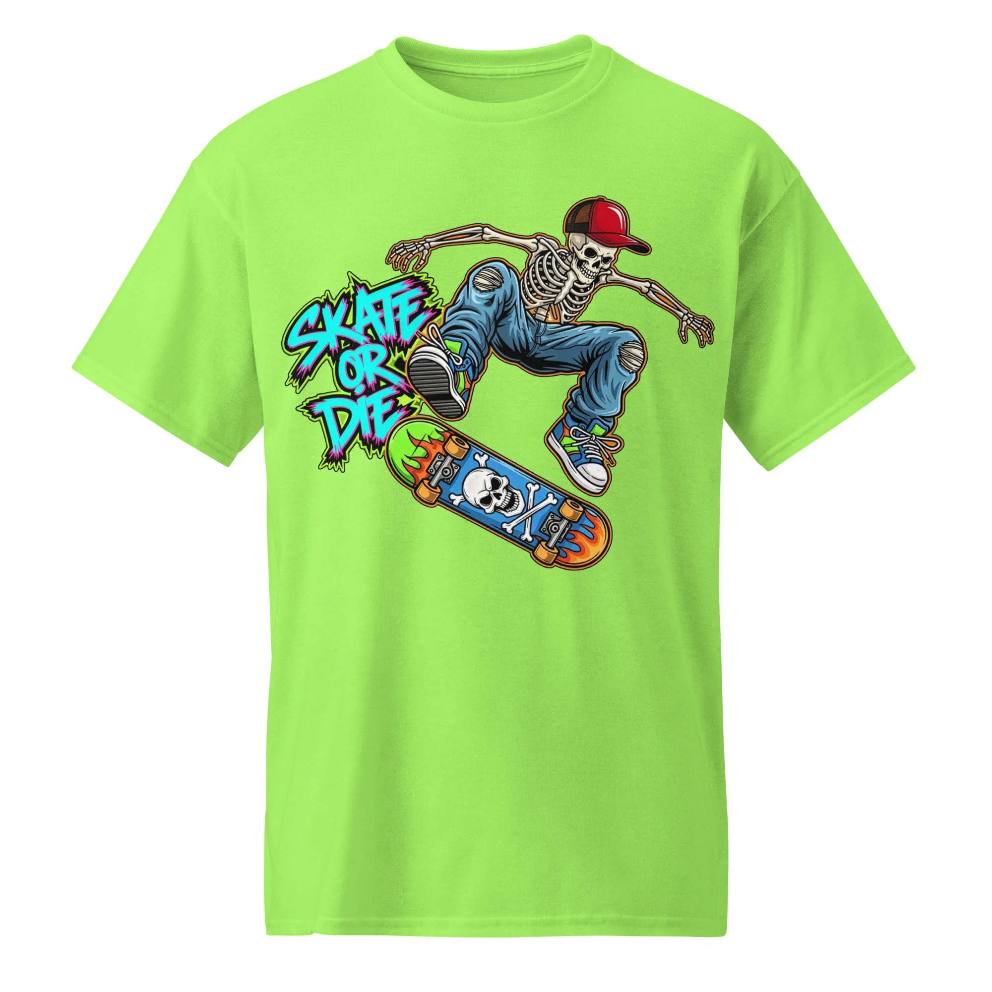 Skate or Die Skeleton Dude DryBlend® T-Shirt