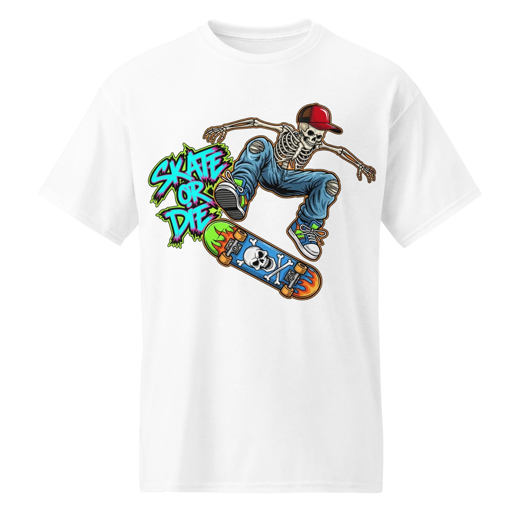 Skate or Die Skeleton Dude DryBlend® T-Shirt