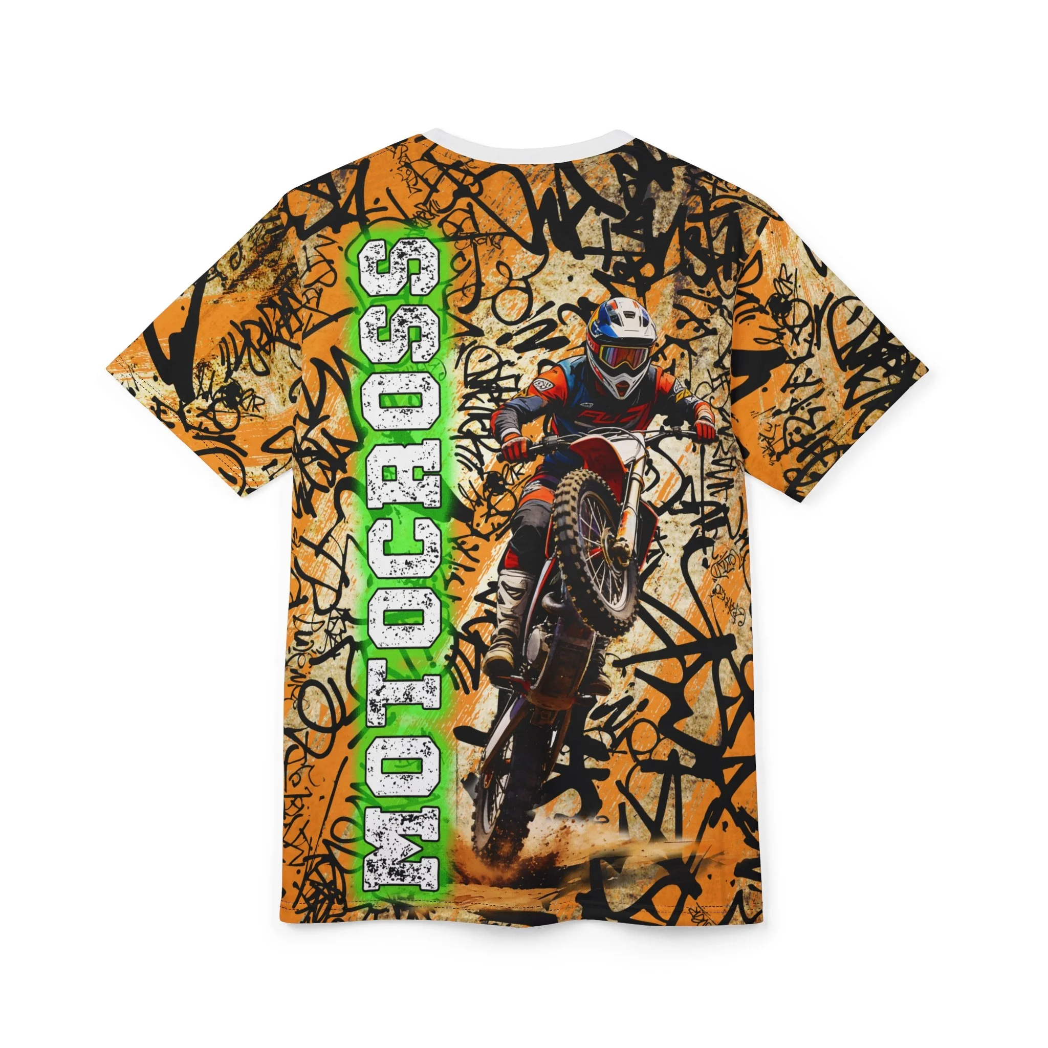 Motocross Rider Graffiti Grunge Tee