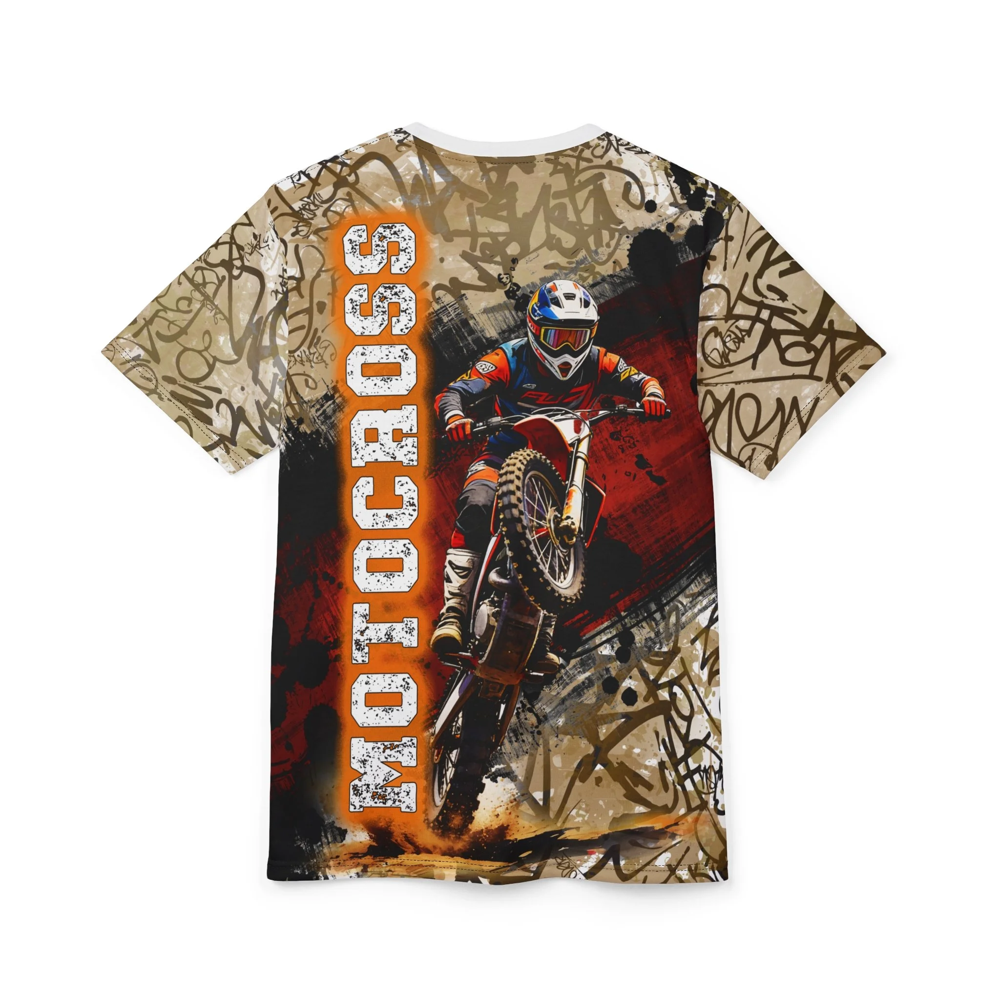 Motocross Graffiti Grunge Style T-shirt