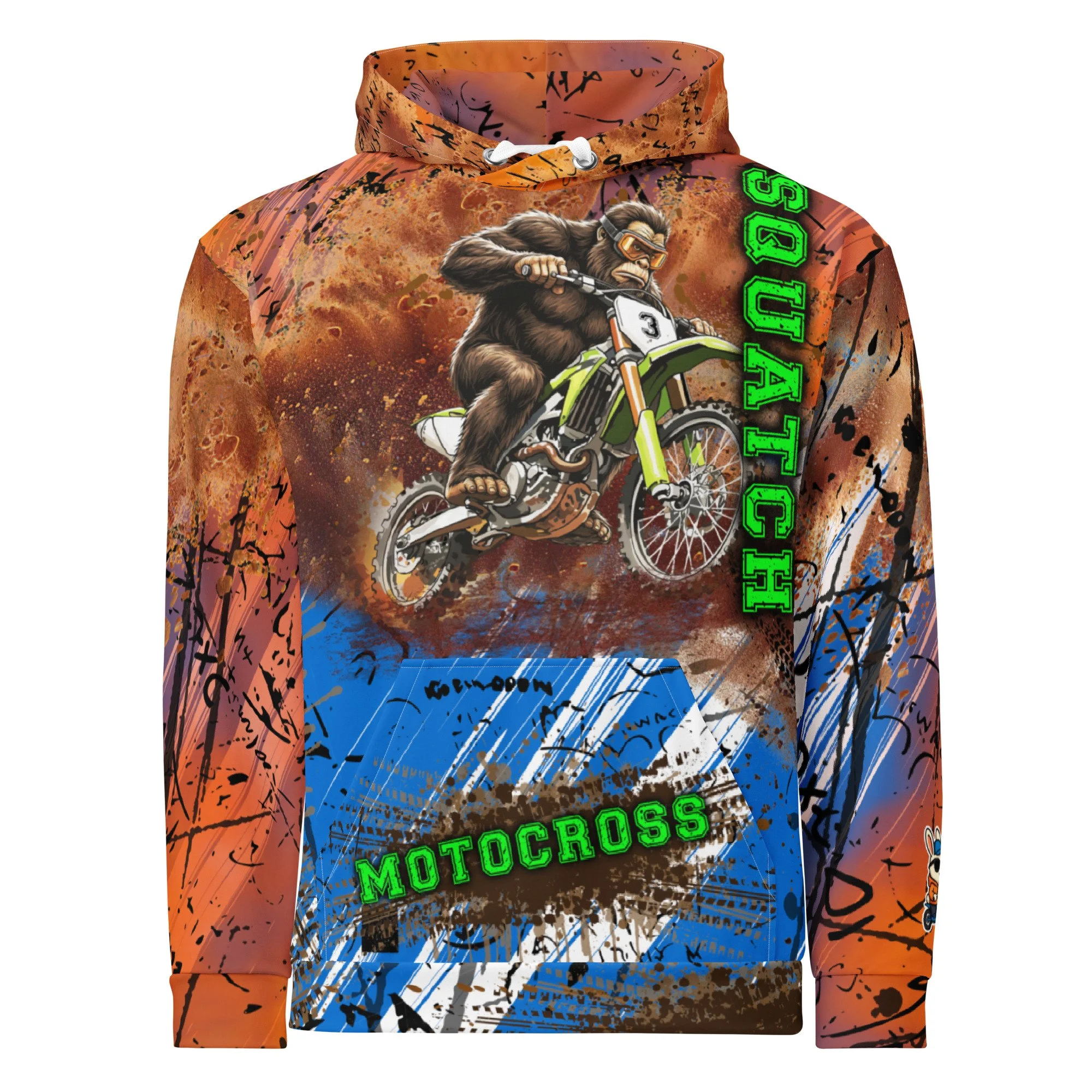 Motocross Sasquatch Unisex Cotton Hoodie