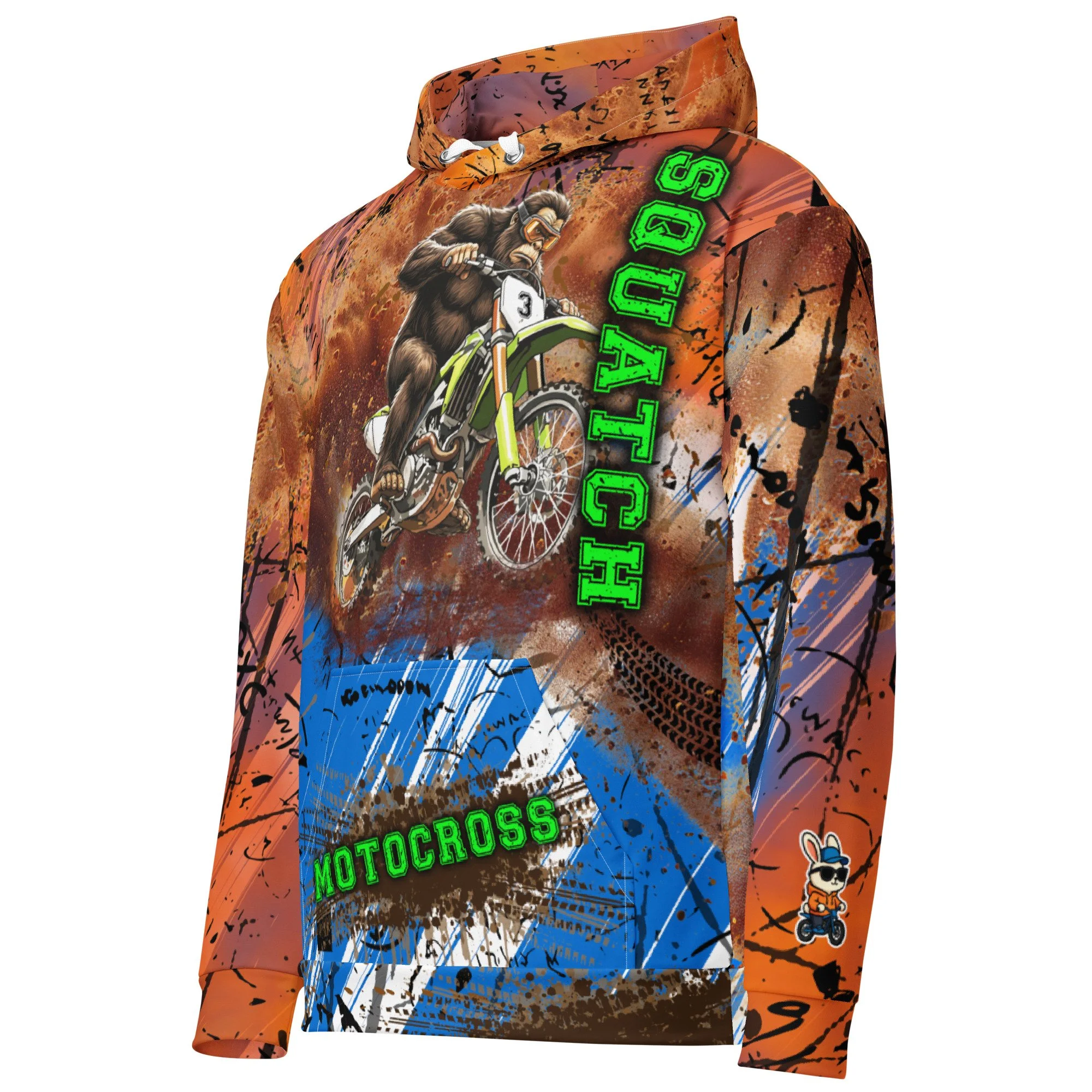 Motocross Sasquatch Unisex Cotton Hoodie