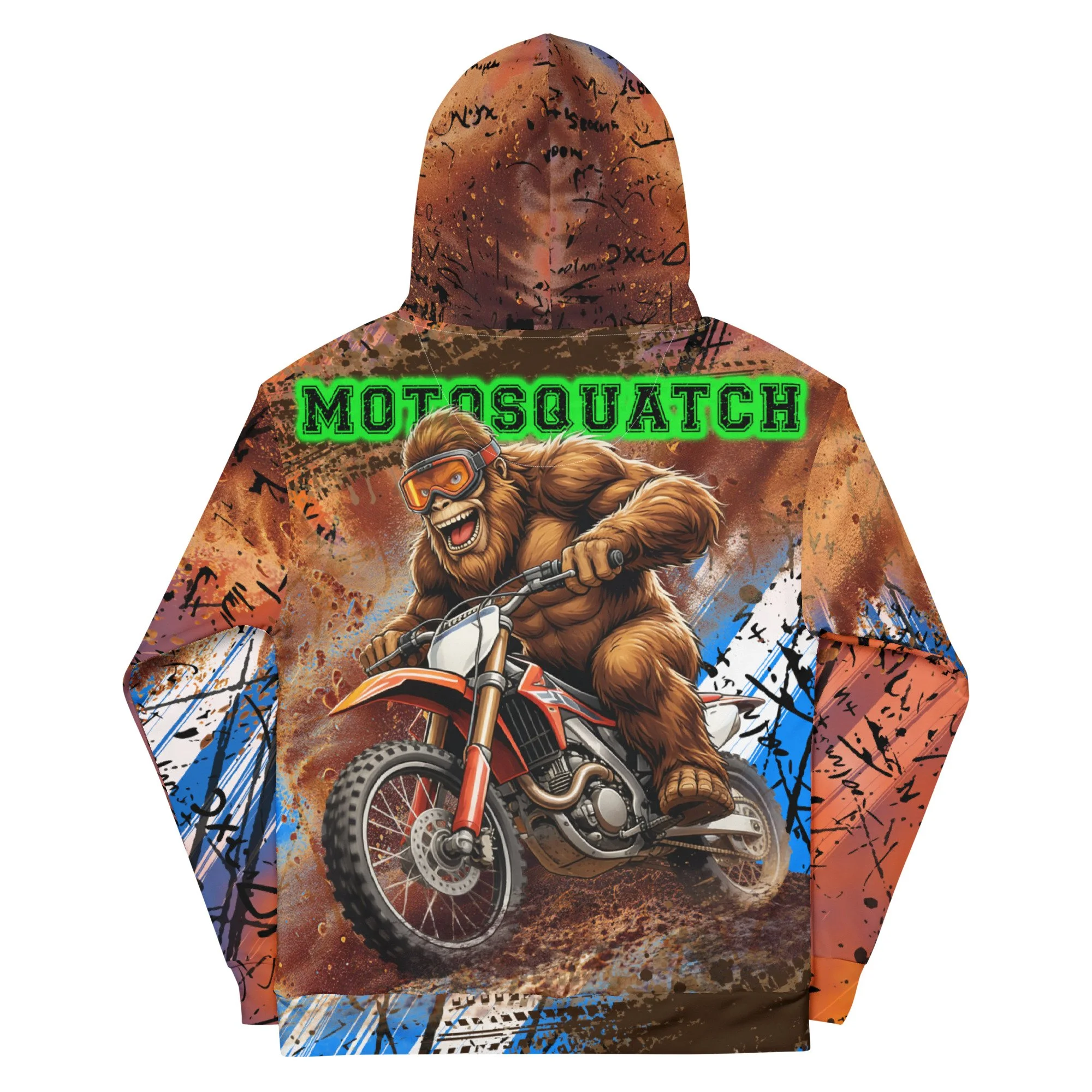 Motocross Sasquatch Unisex Cotton Hoodie