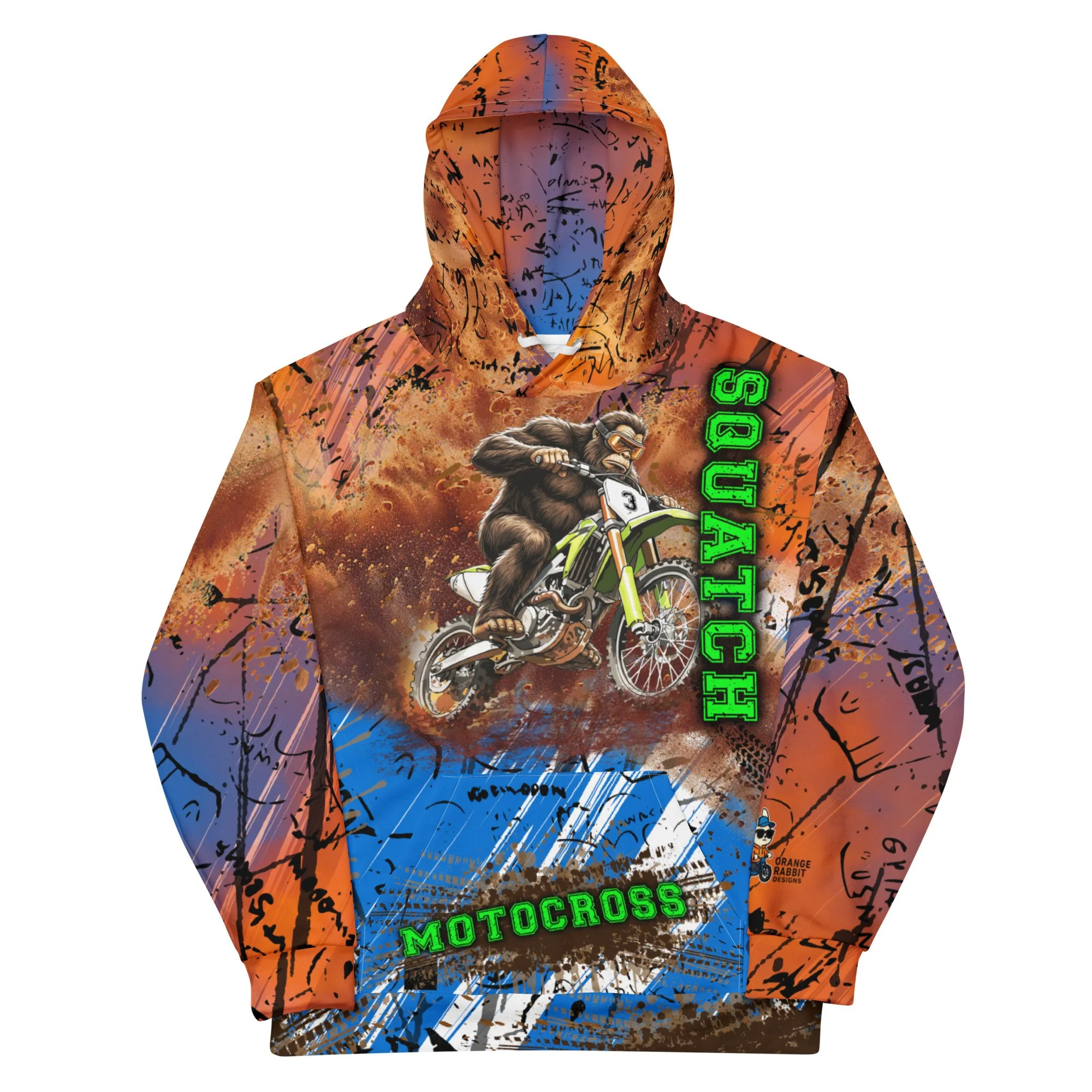 Motocross Sasquatch Unisex Cotton Hoodie
