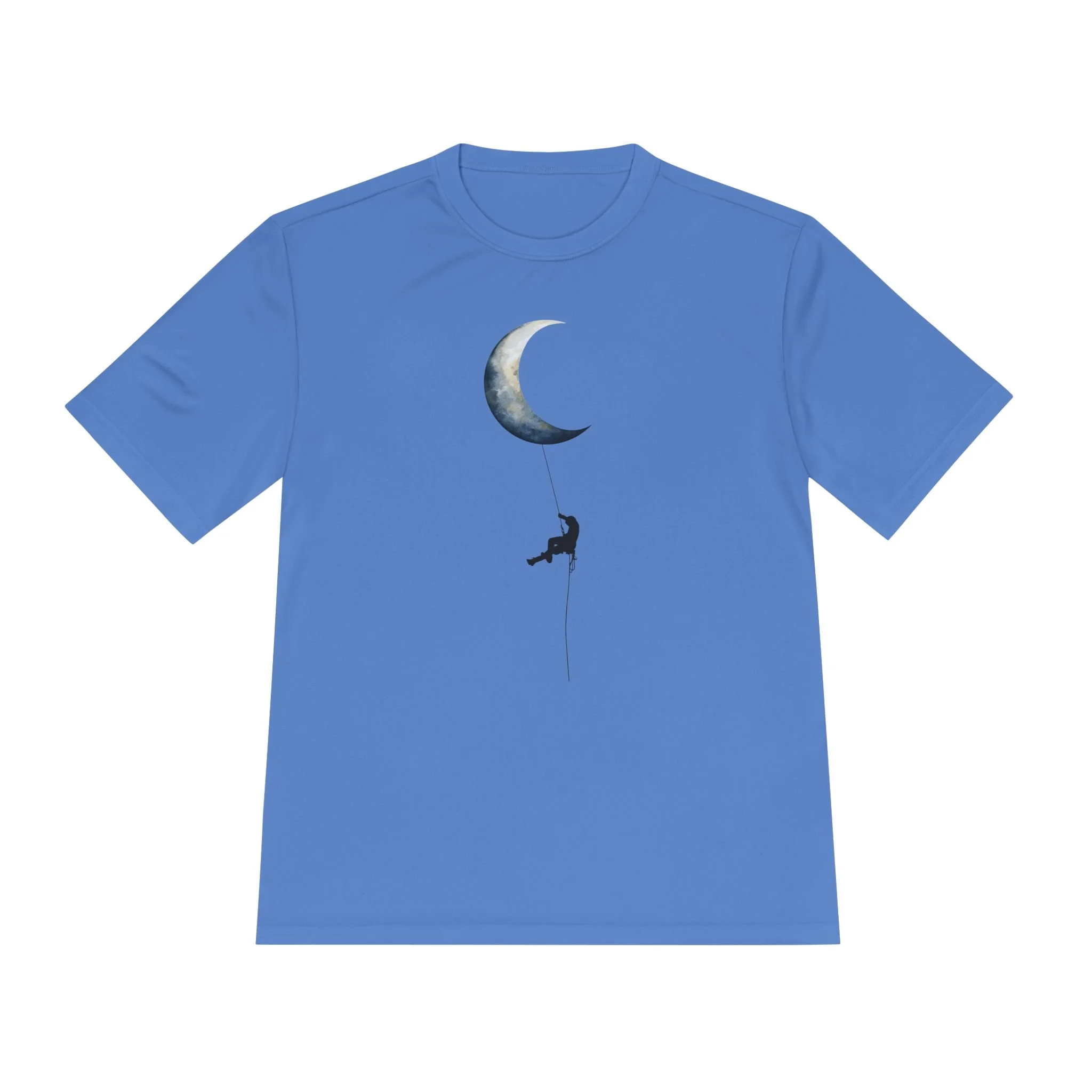 Rock Climber Crescent Moon Minimalist T-Shirt