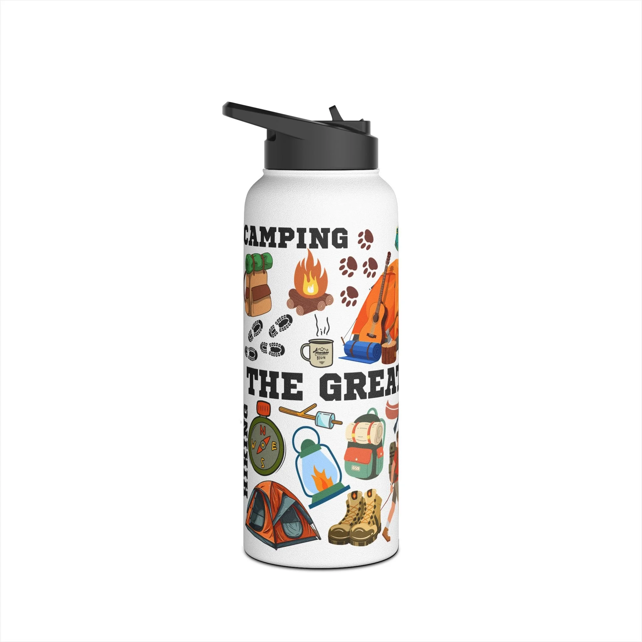 Outdoor Adventure Stainless Steel 32oz Water Bottle