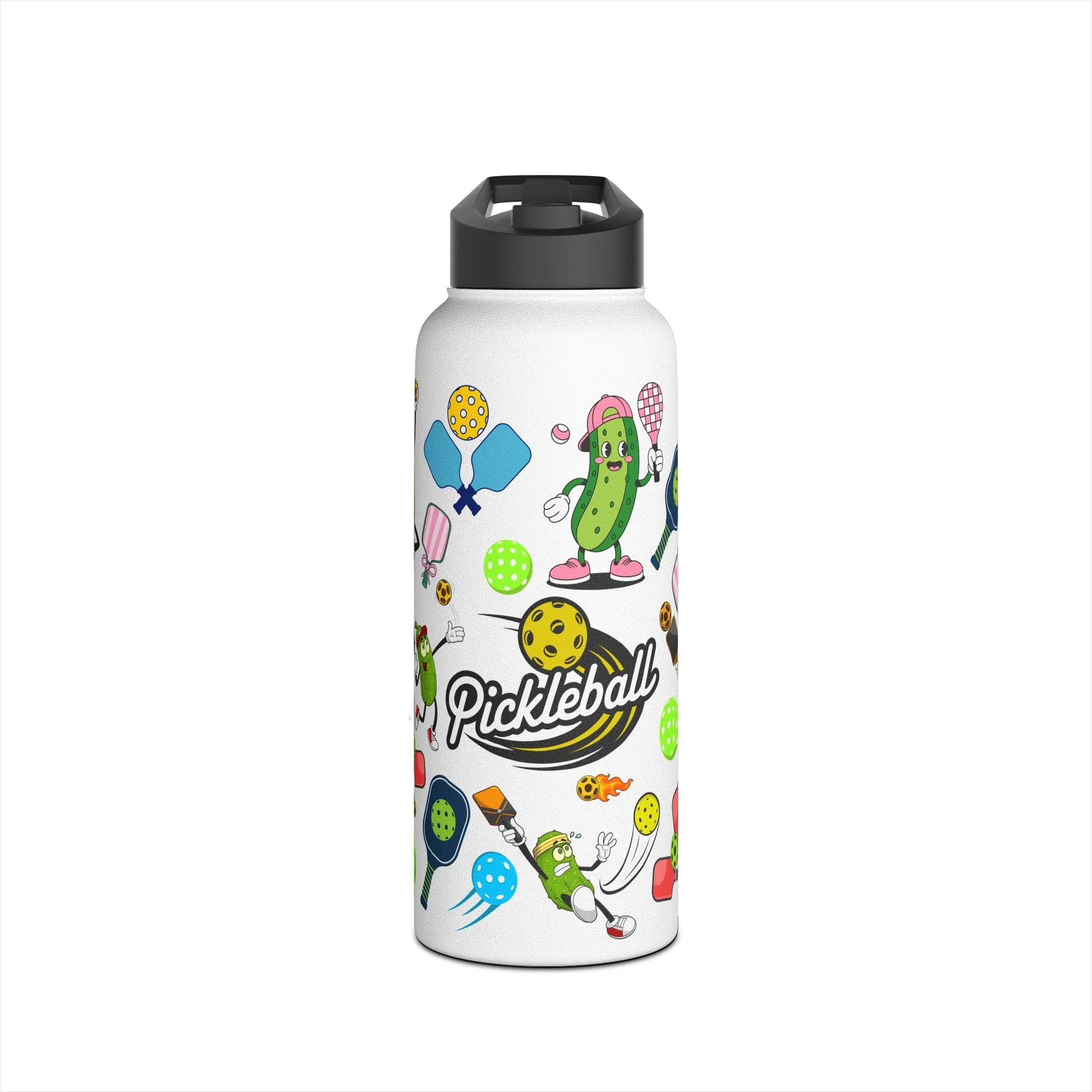 Pickleball Stainless Steel Water Bottle