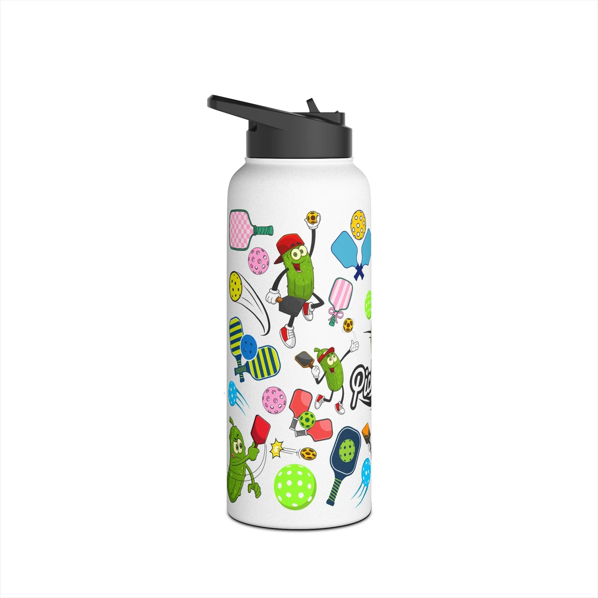 Pickleball Stainless Steel Water Bottle