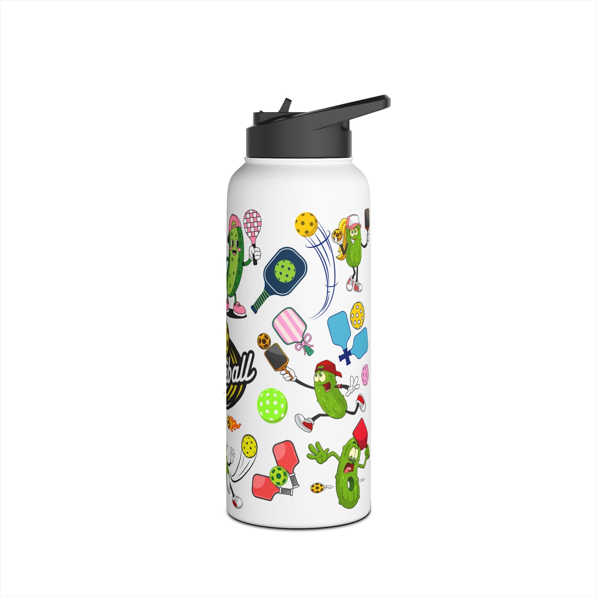 Pickleball Stainless Steel Water Bottle