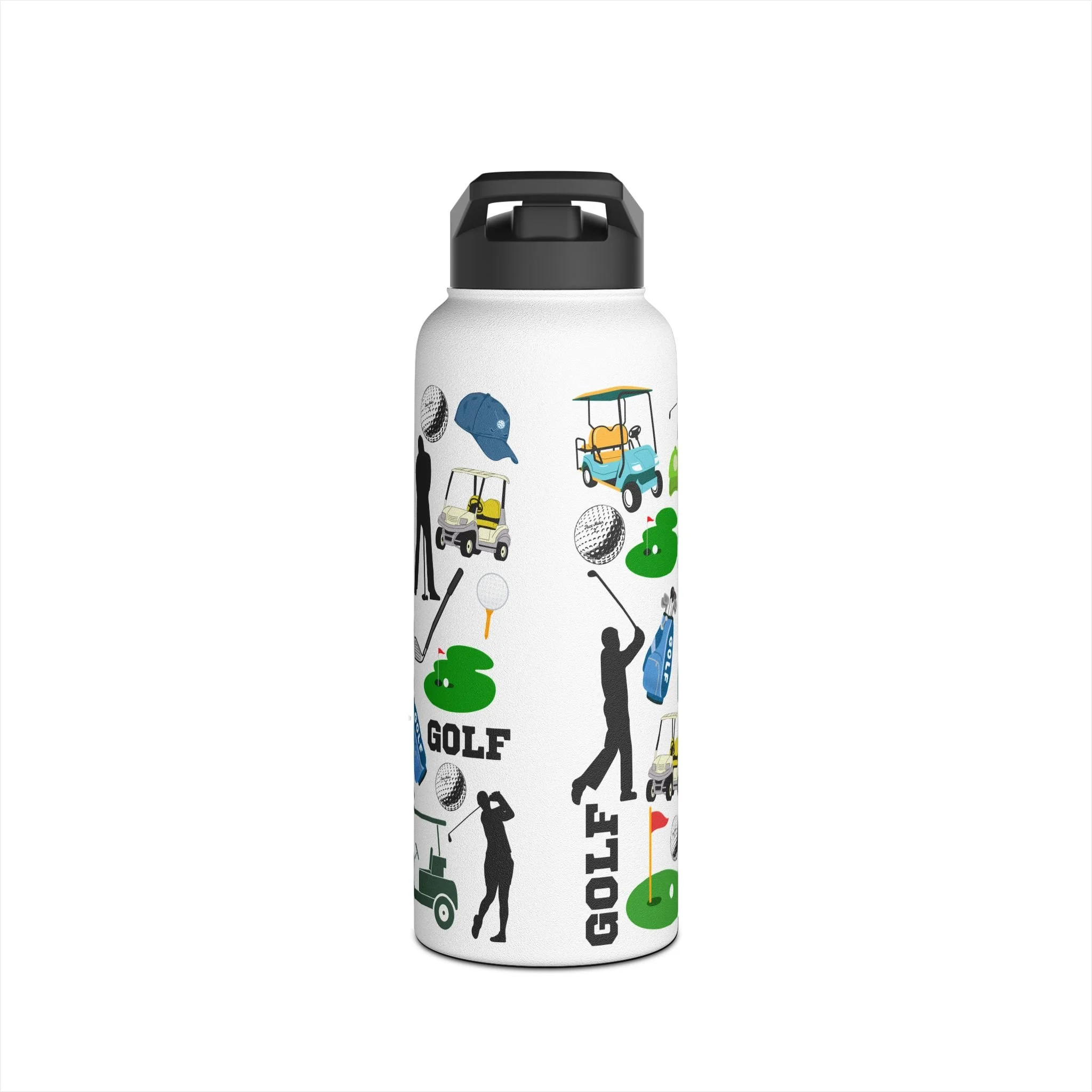 Golfing Stainless Steel Water Bottle