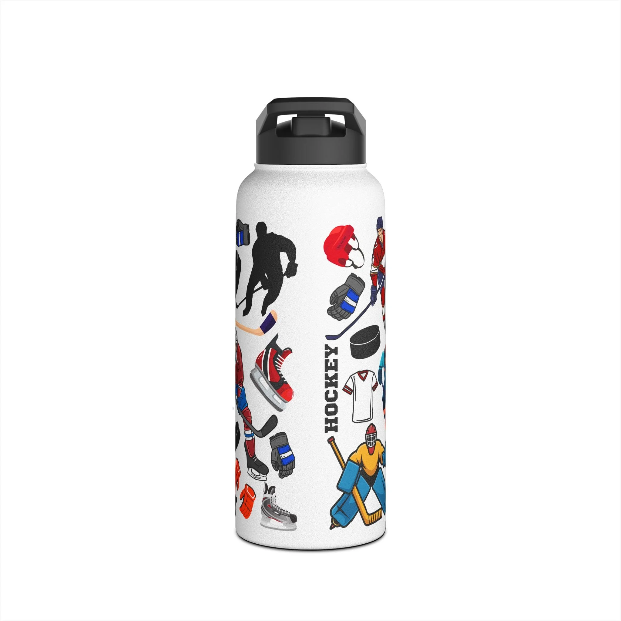 Hockey Stainless Steel 32oz Water Bottle