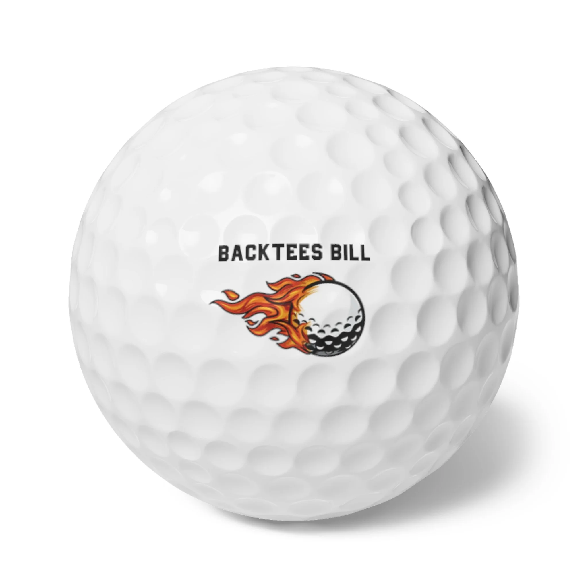 PERSONALIZED Name FIREBALL Golf Balls