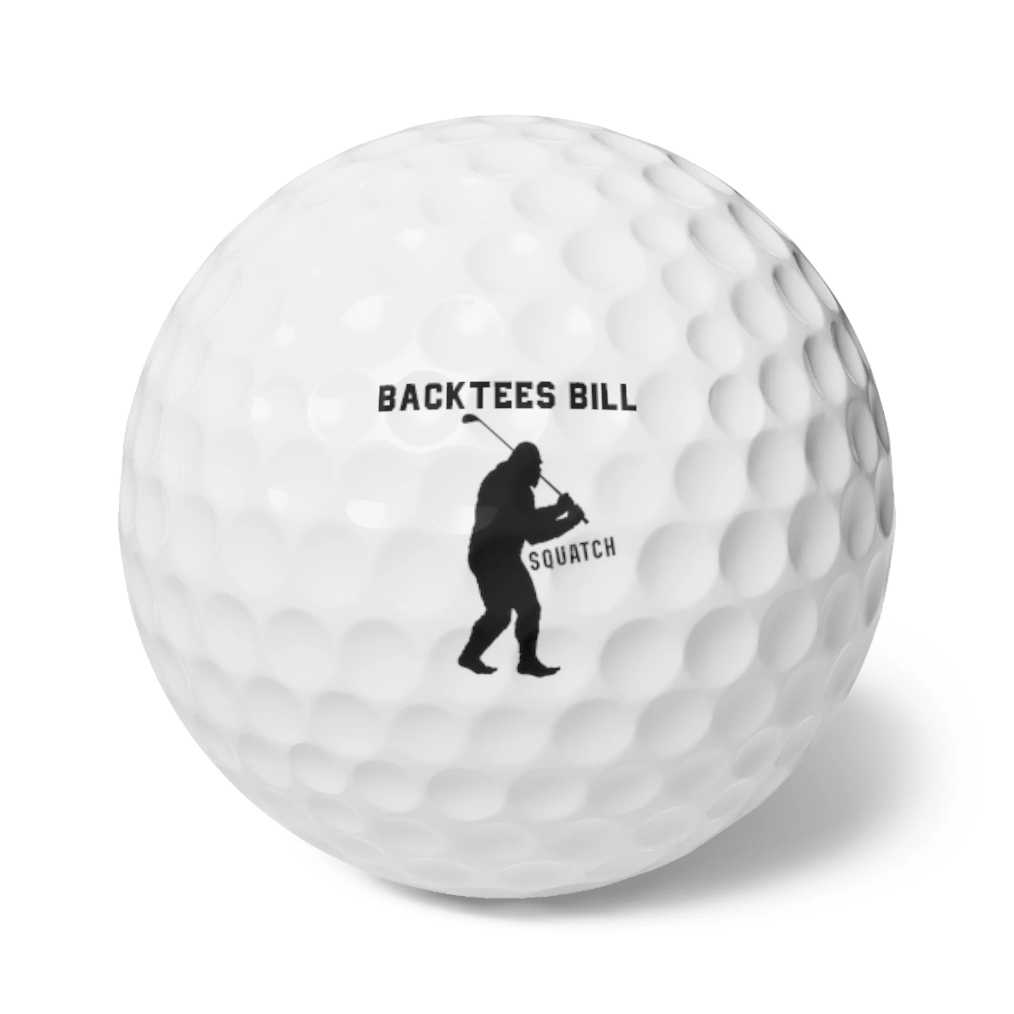 PERSONALIZED Name Sasquatch Golfer Golf Balls