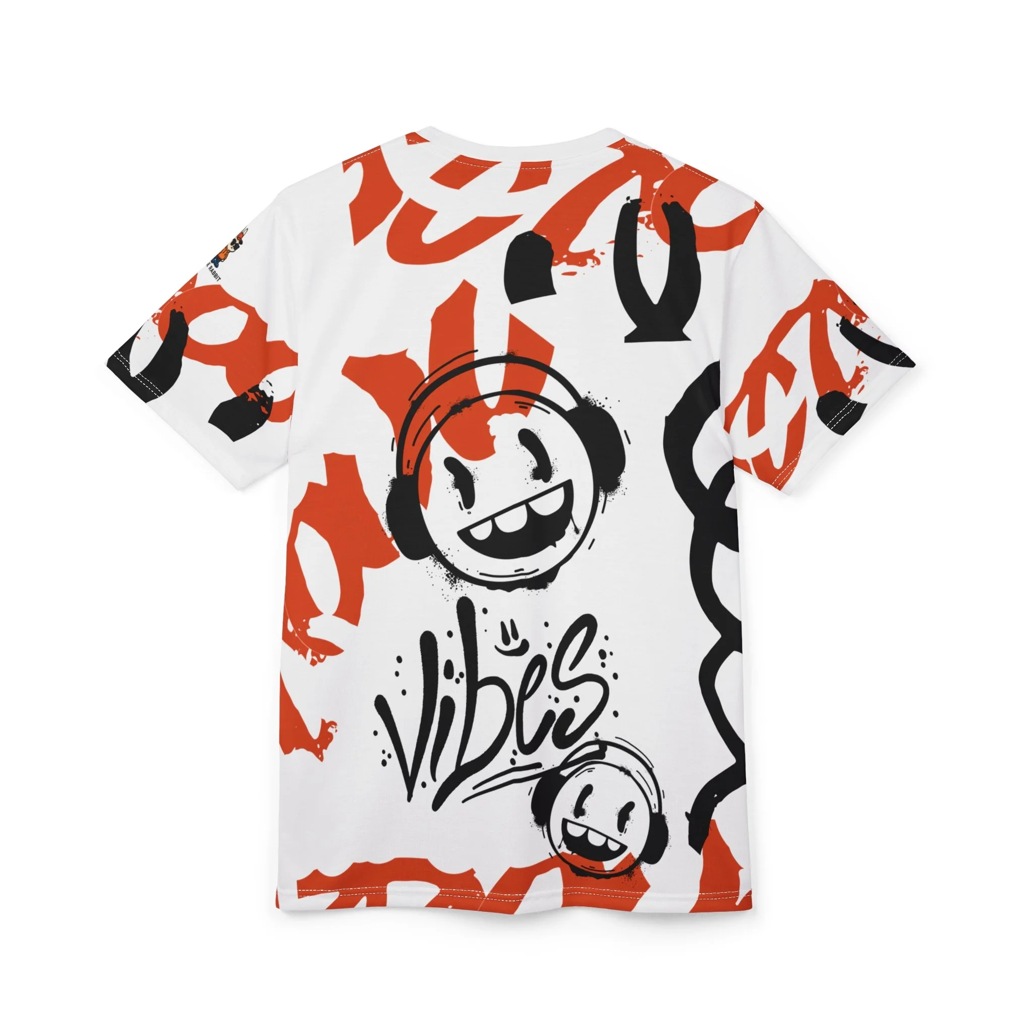 Good Vibes Headphones Graffiti Unisex Tee